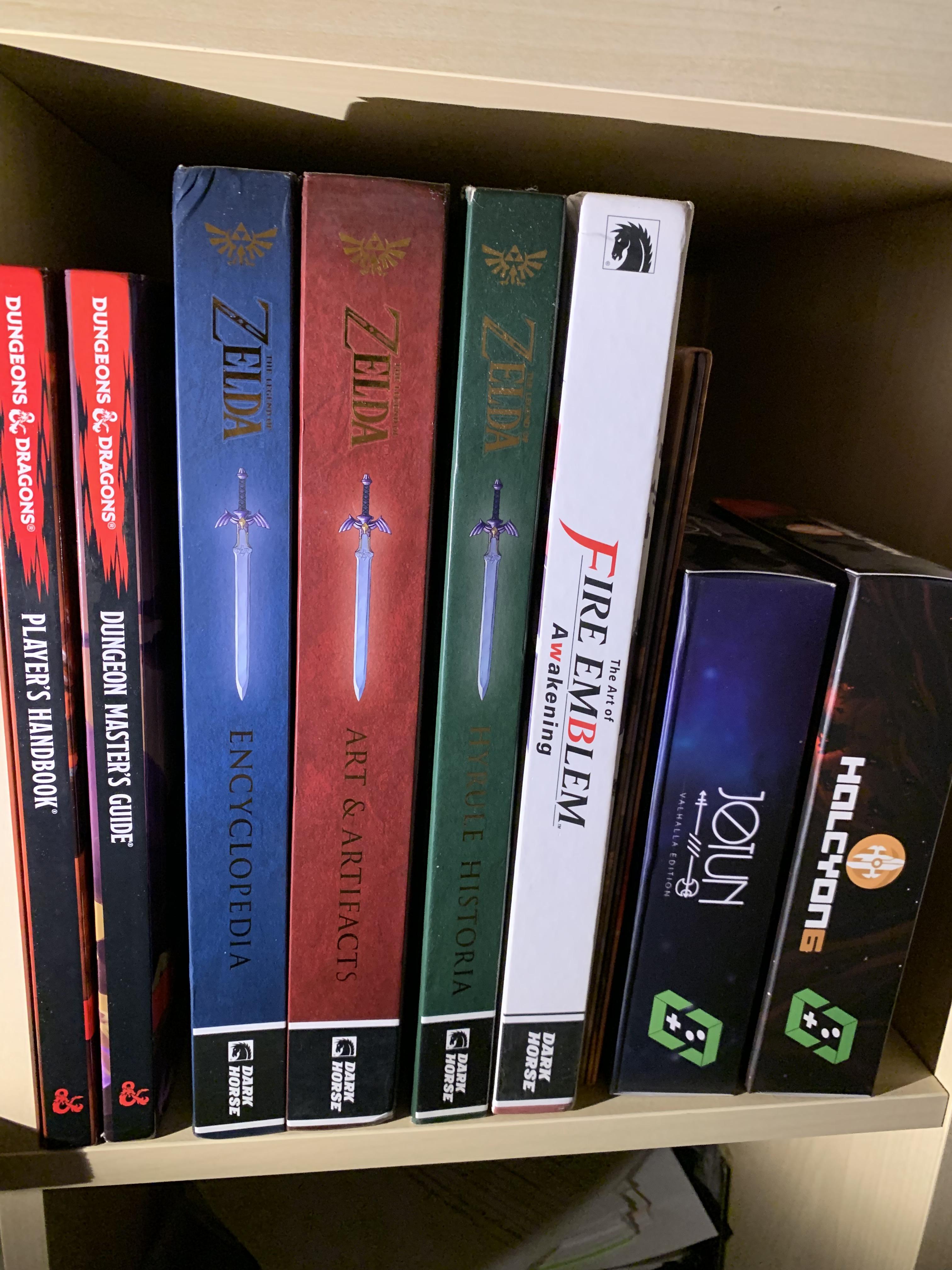 The Zelda book trilogy has taken its proud place on my shelf of geekdom