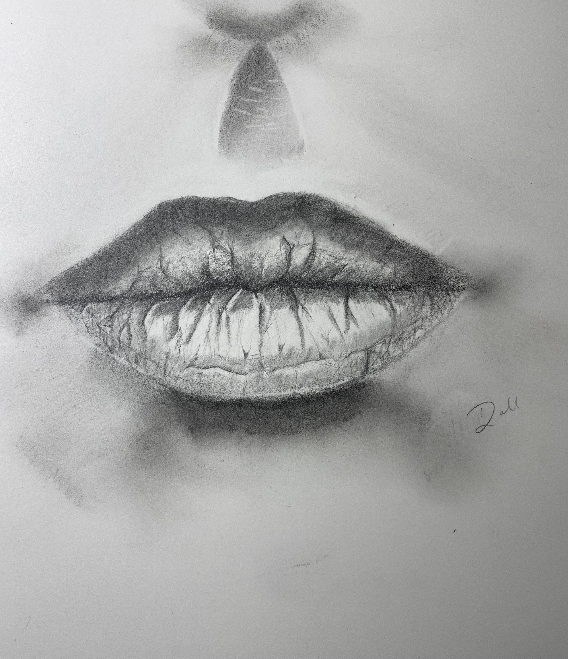 Lips, graphite r/sketches