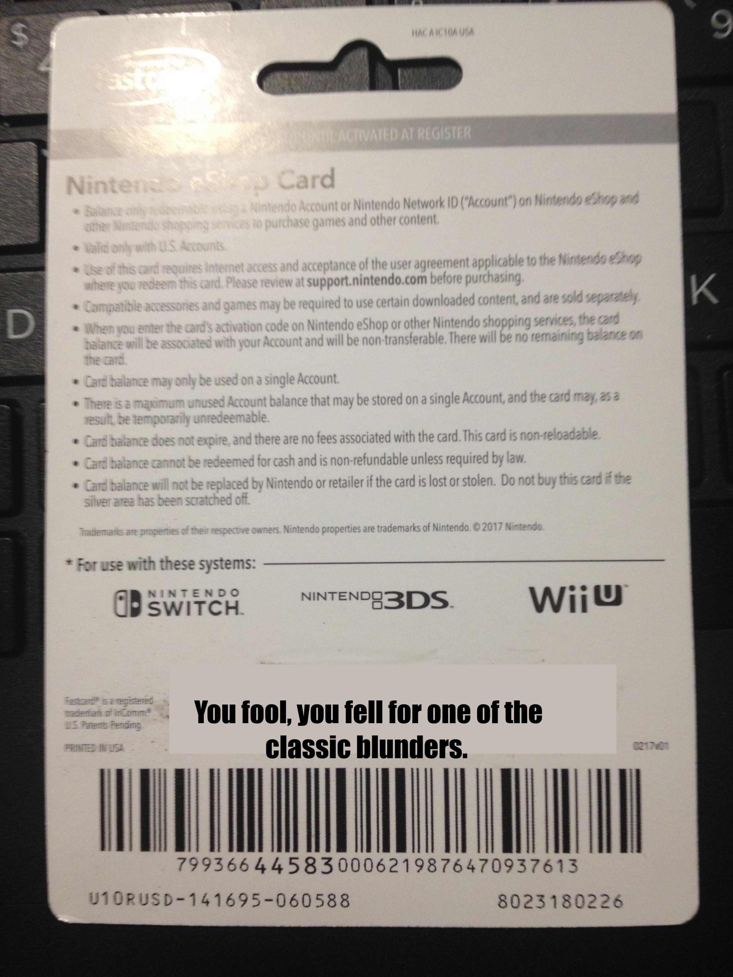 Why are Nintendo codes so long? r/gaming