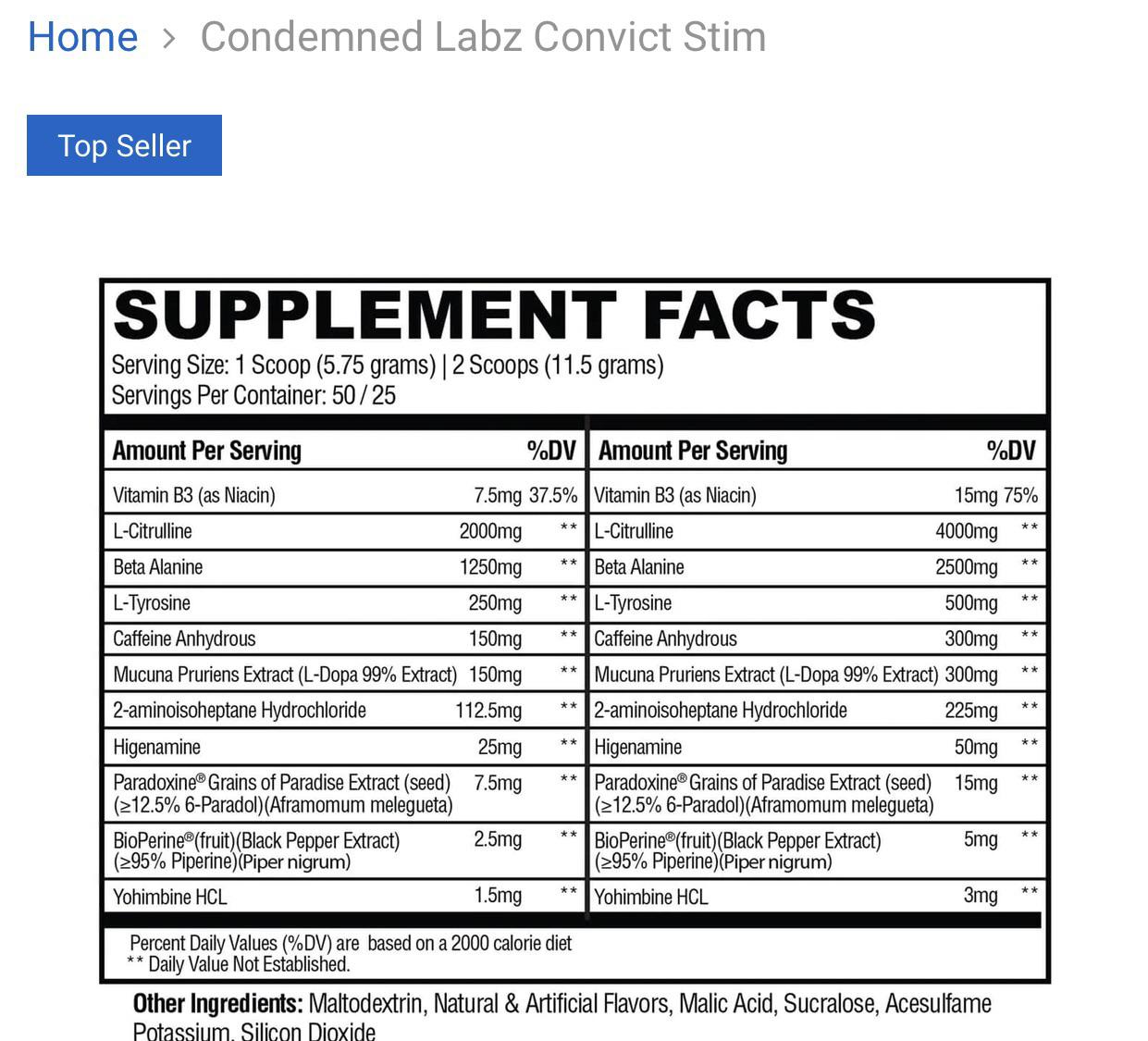 Thoughts on Convict pre workout? r/Preworkoutsupplements