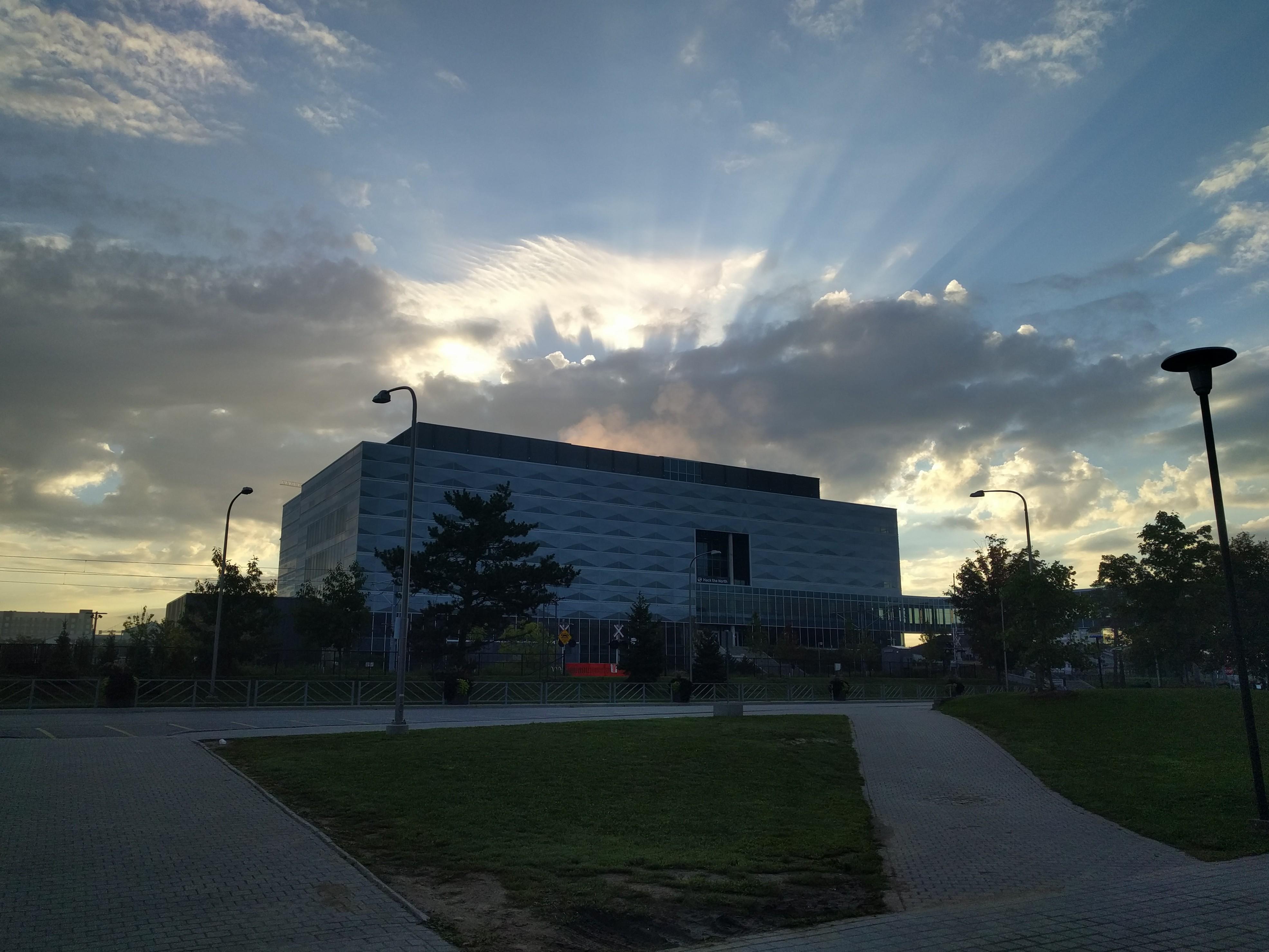 Sunrise Behind E5 uwaterloo