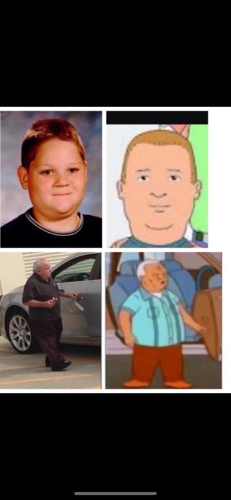 Real life Bobby and real life cotton KingOfTheHill