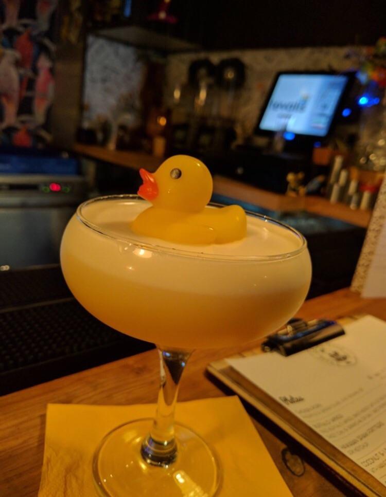 My cocktail came with a rubber ducky! r/rubberducks