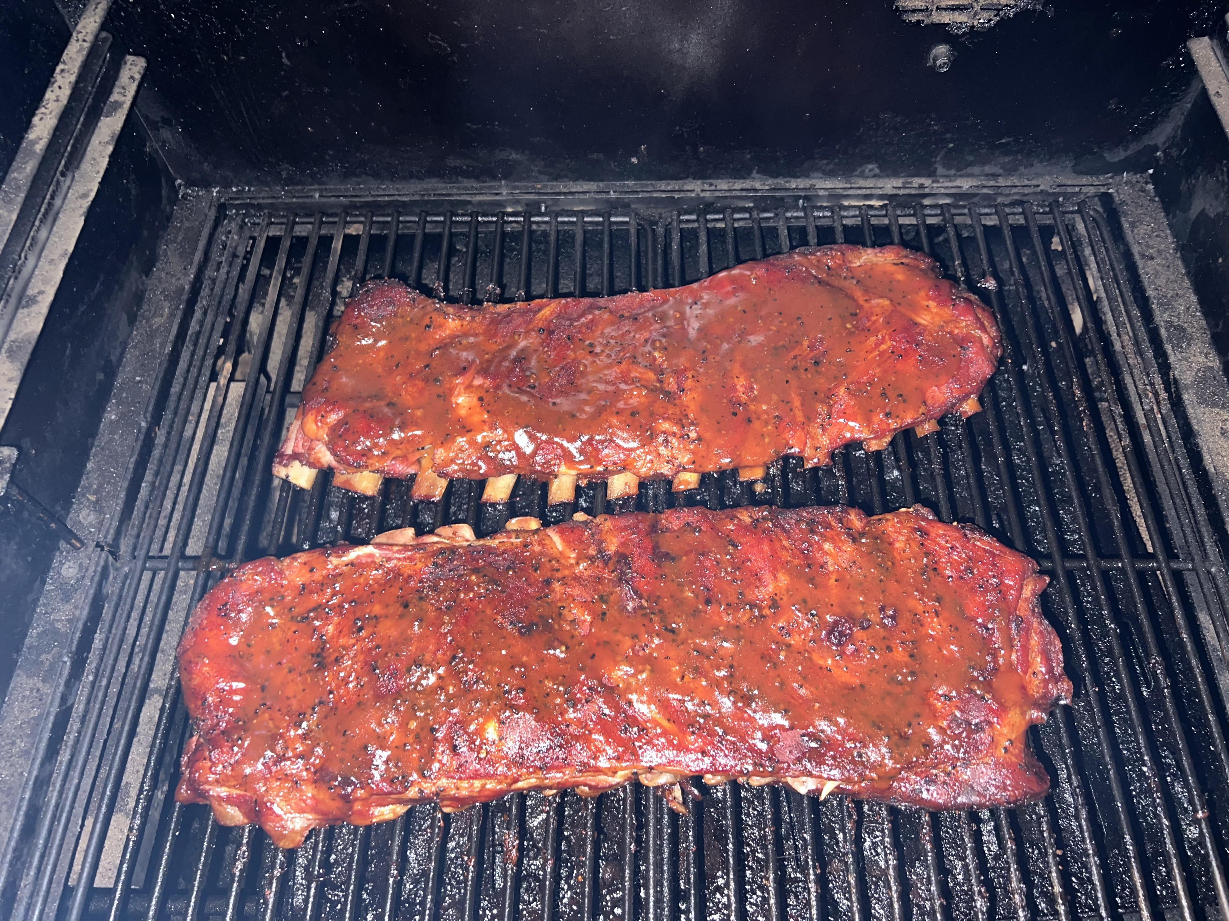 Christmas Eve Ribs in 321 r/smoking