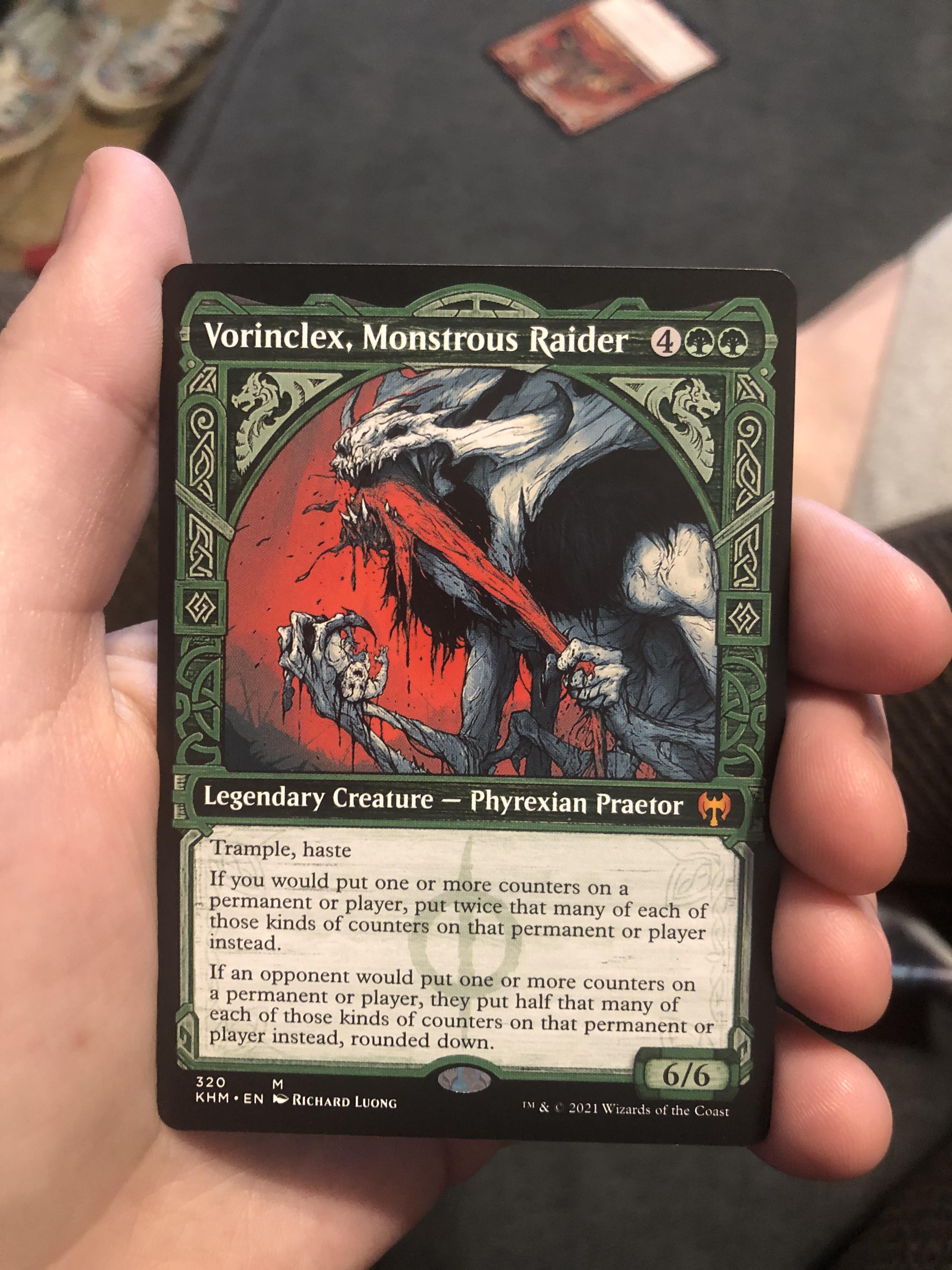 Slowly working my way through the set booster box I got and FINALLY pulled a Vorinclex! The