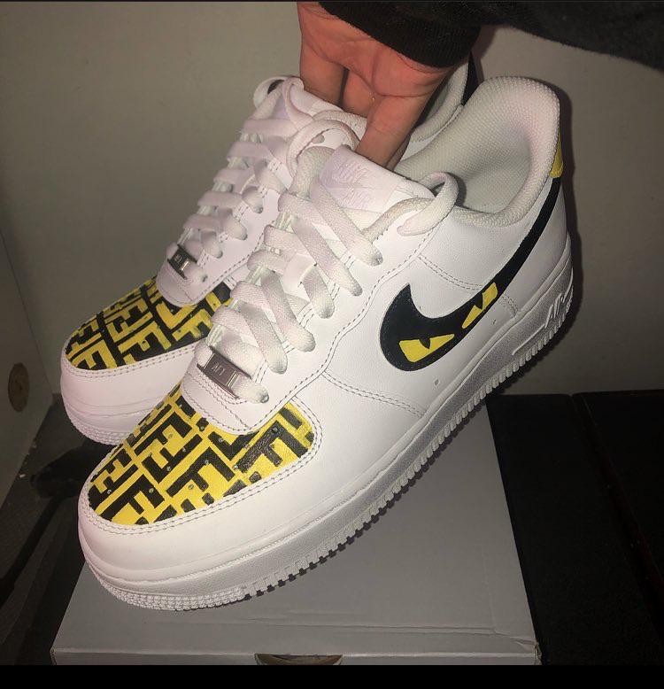 Custom Fendi Air Force 1’s I hand painted. r/pics