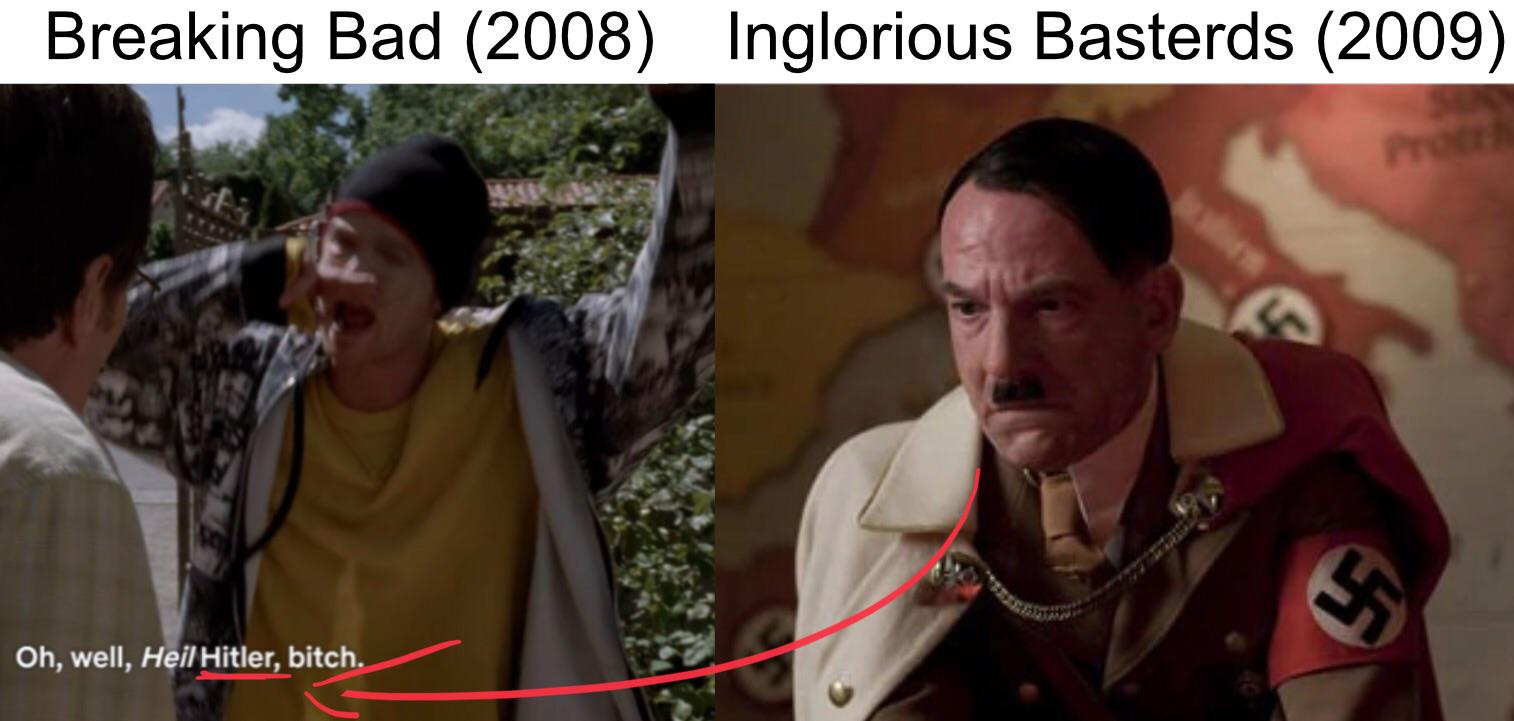 I just found a Breaking Bad Cameo in Inglorious Basterds. BRAVO QUENTIN