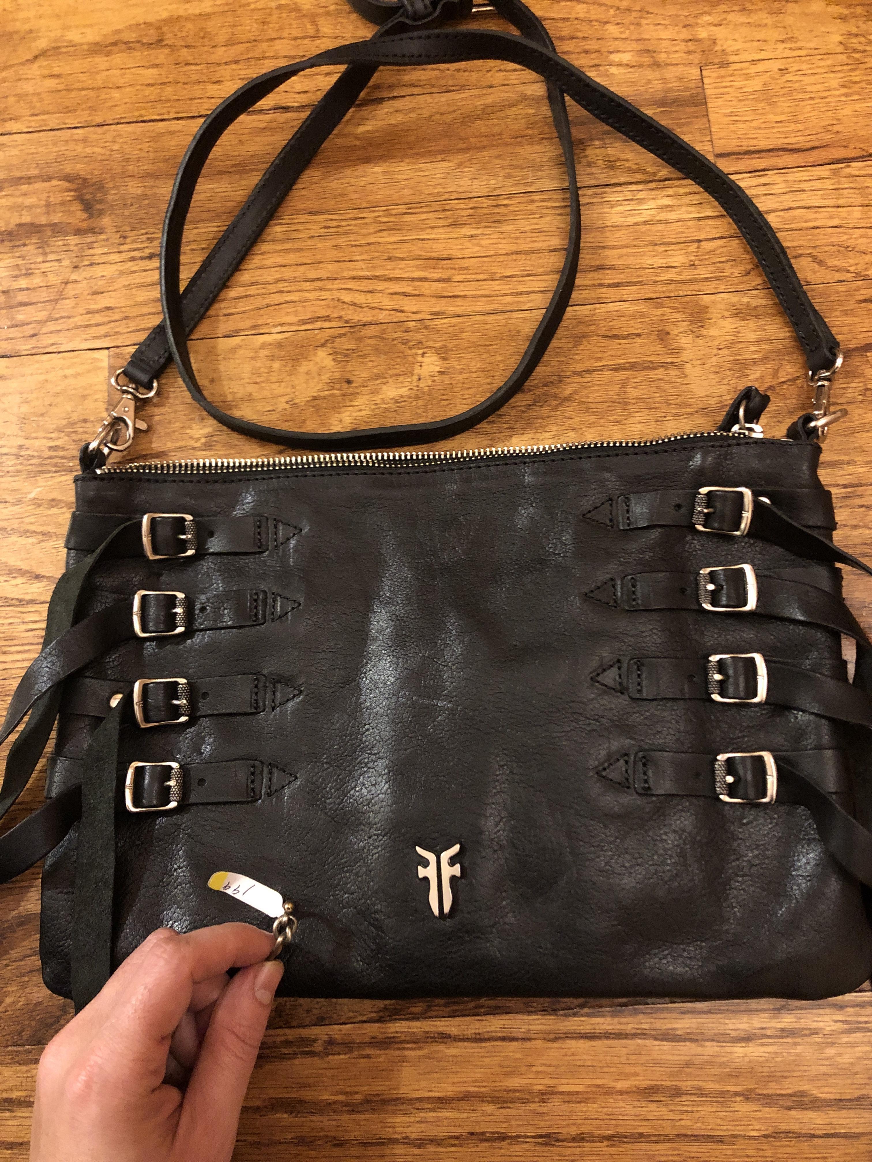 This unused Frye crossbody for 8 and a 925 Tiffany ring for