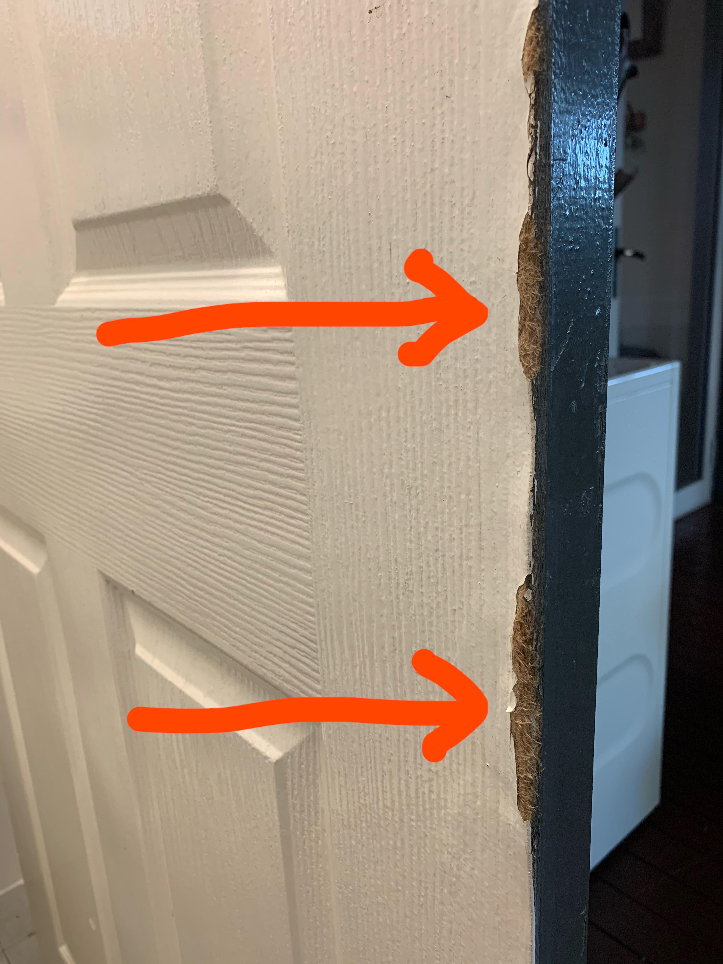 Is this fixable? Bathroom door starting to swell and feel spongy at the
