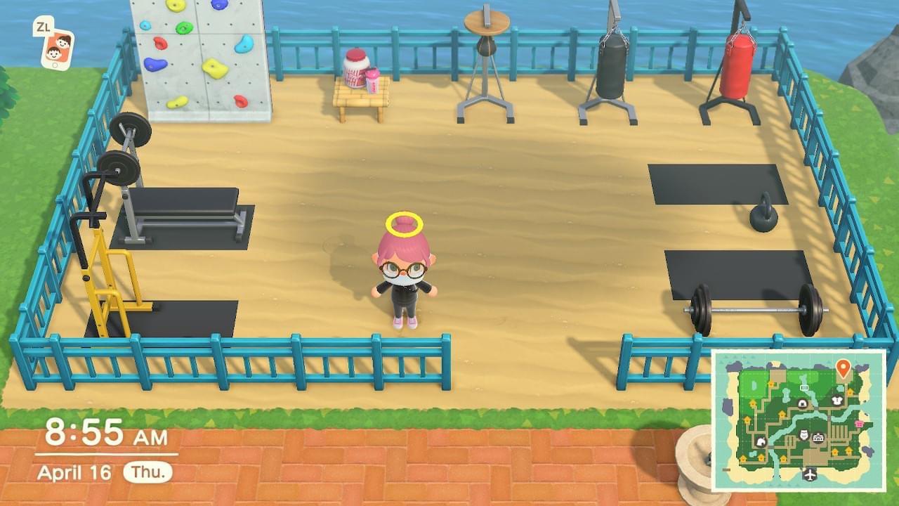 Outdoor Gym is coming along nicely ) r/AnimalCrossing