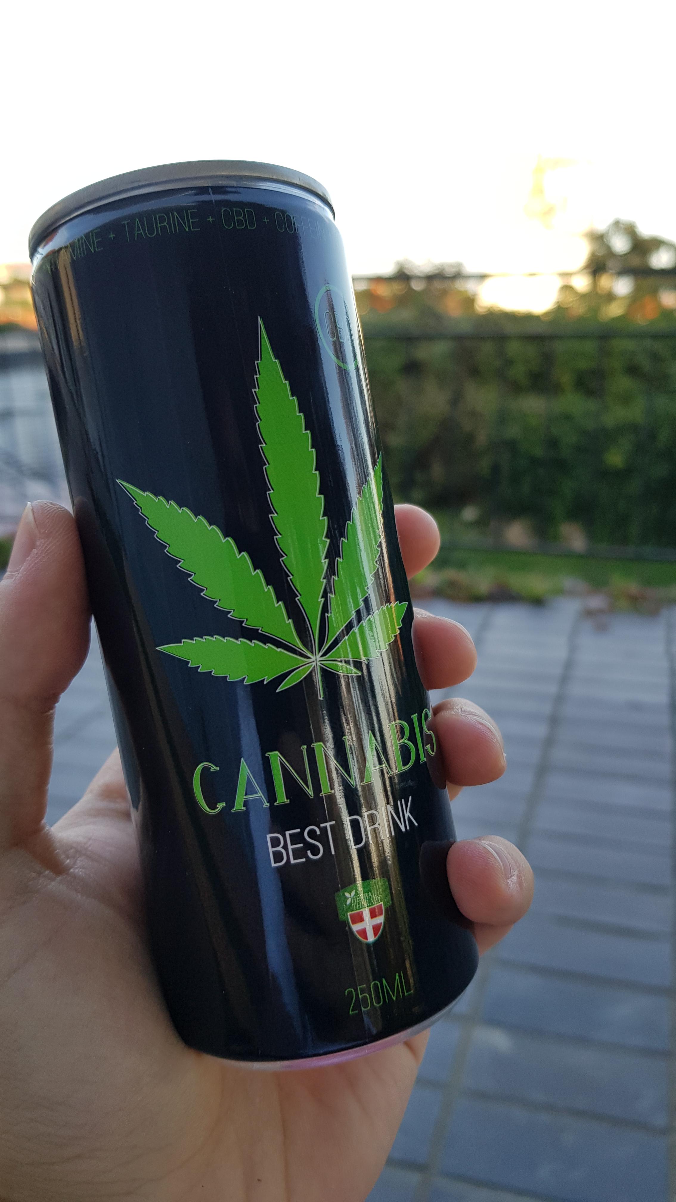 Cannabis energy drink! It finally arrived in Croatia. I'd give it an 8.