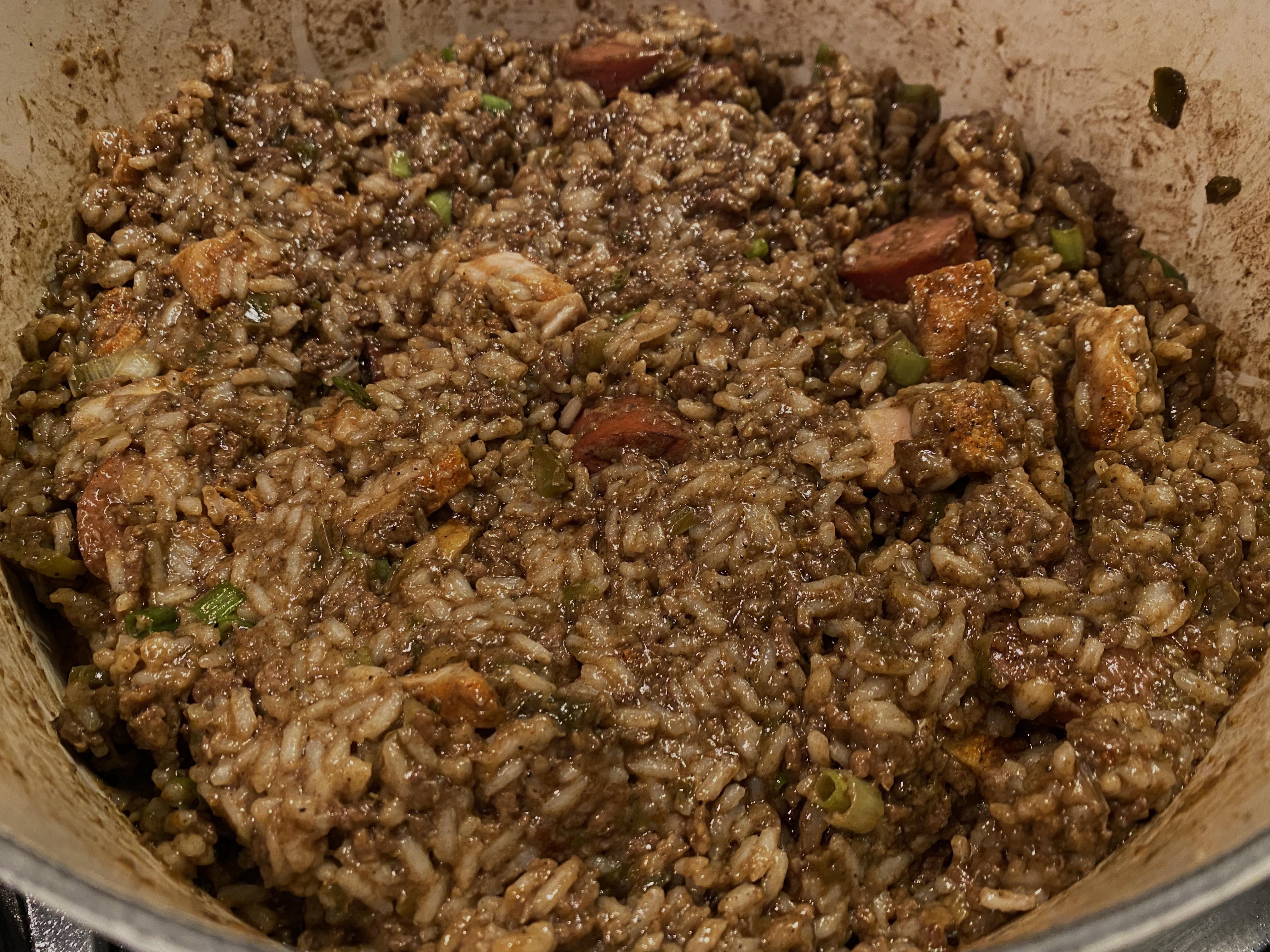 Dirty Rice (recipe by Chef Isaac Toups) r/cajunfood