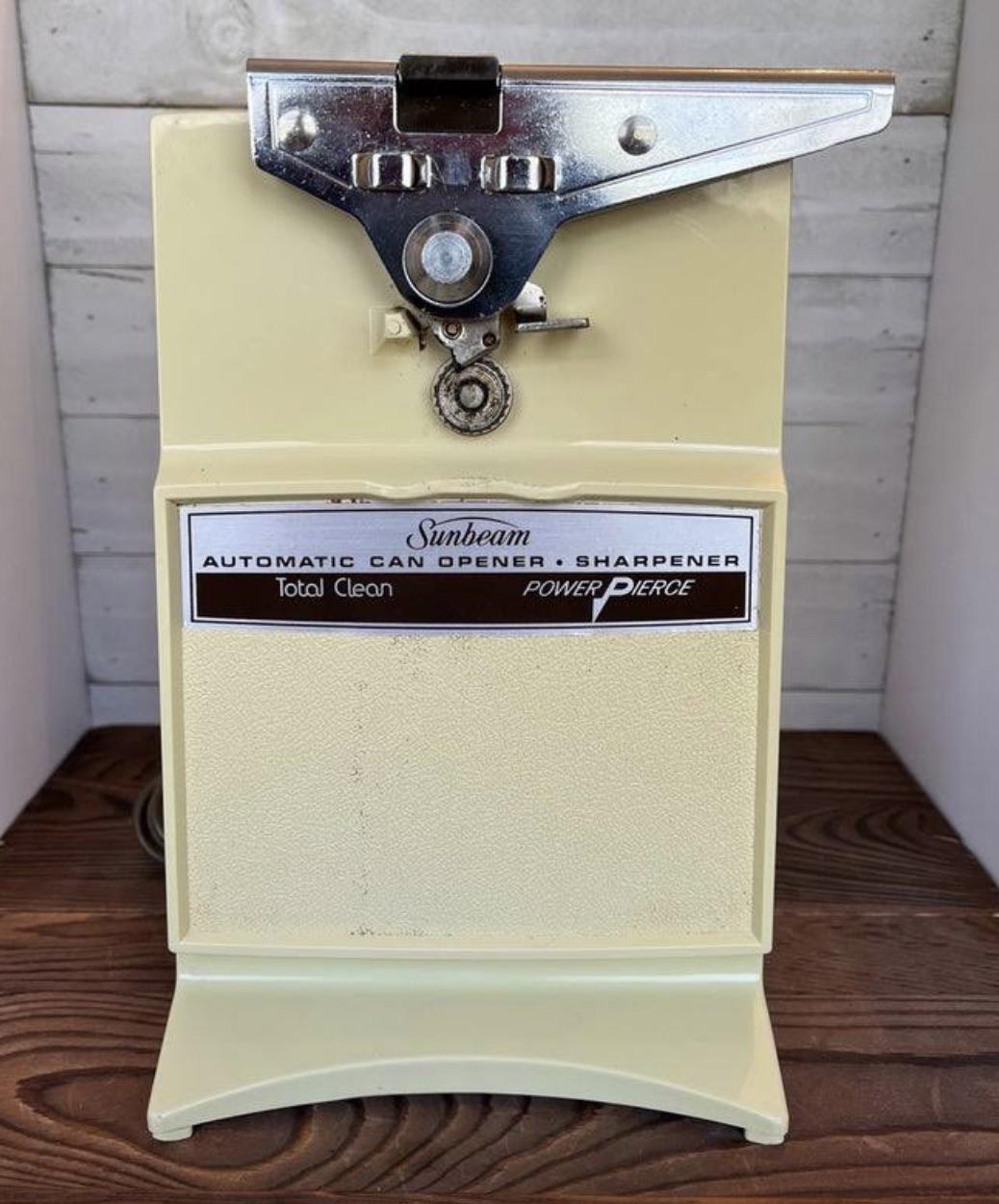 Sunbeam Electric Can Openers From The Early 1980s nostalgia