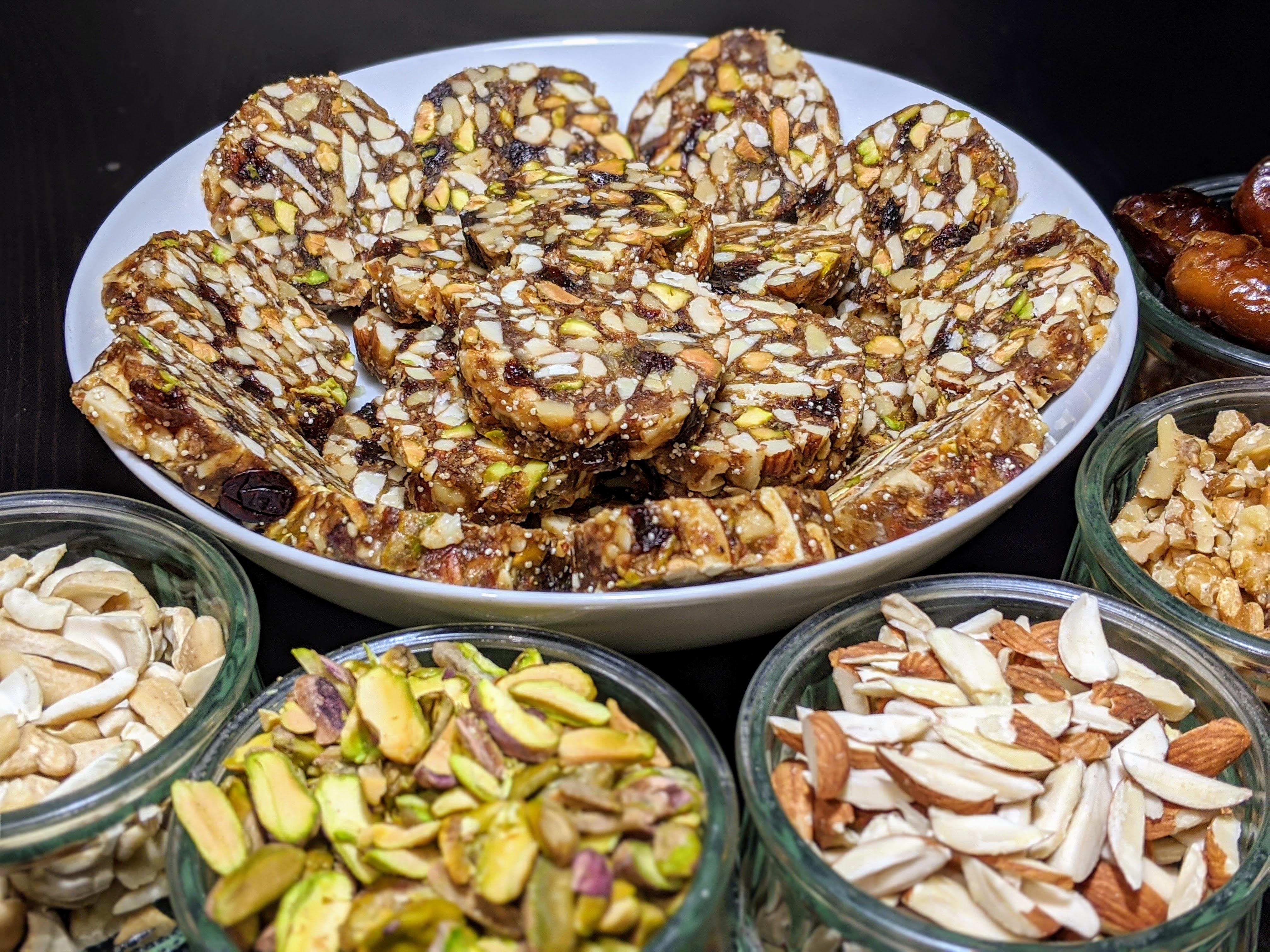 [Homemade] Dry Fruits Energy Bar r/food