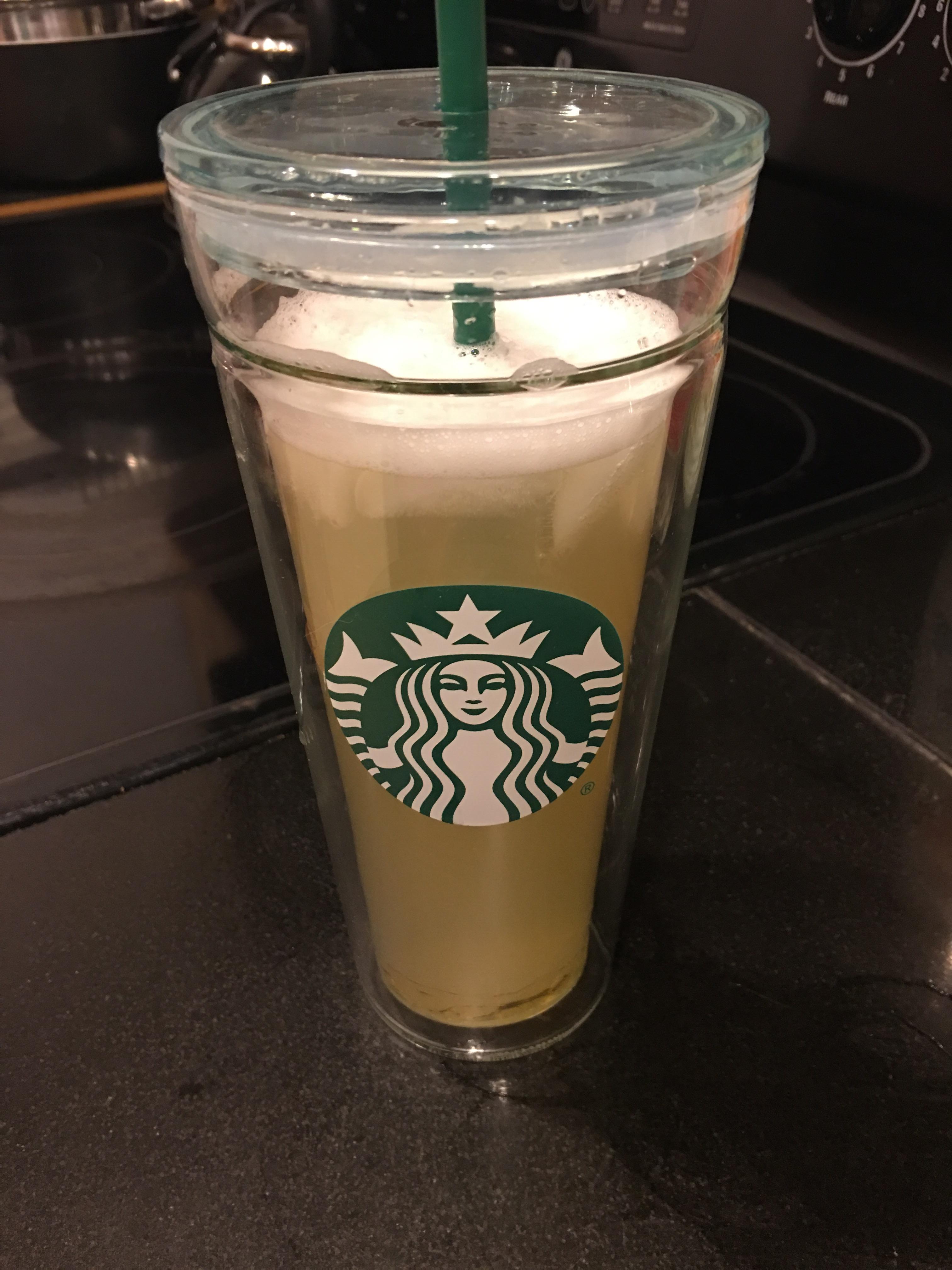 I made the honey citrus mint tea iced at home. Sooooo good! r/starbucks