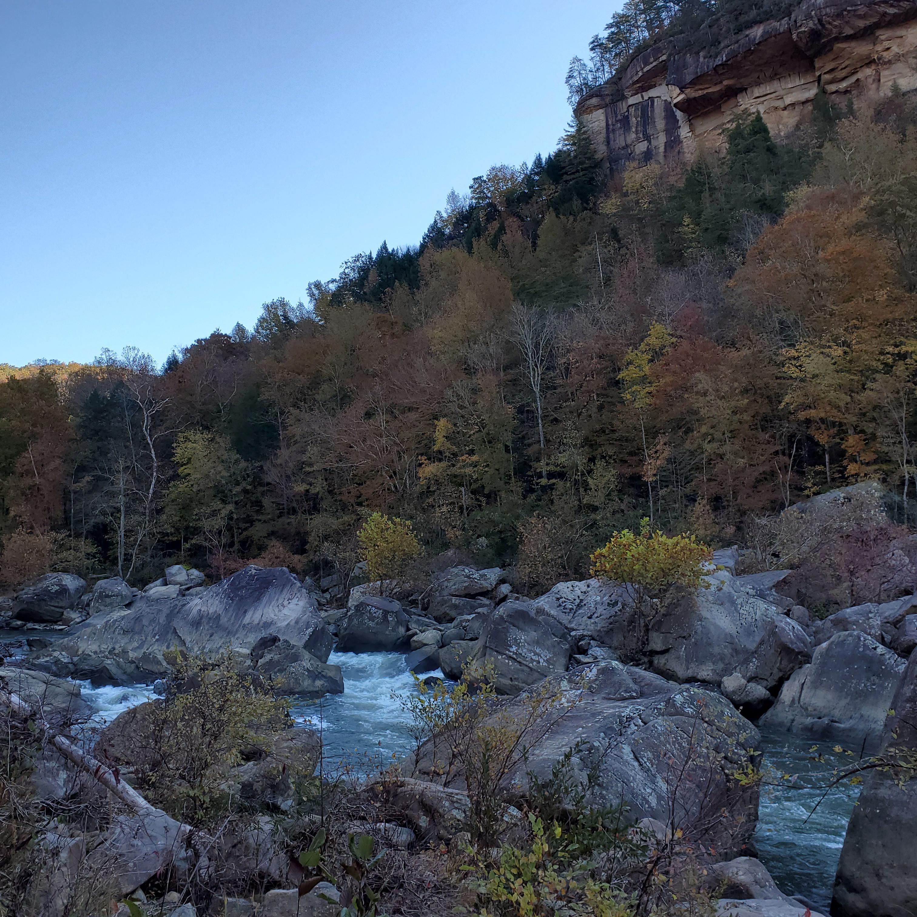 Devil's Jump in Blue Heron, Ky. Blue Heron Trail Loop. Hiked to