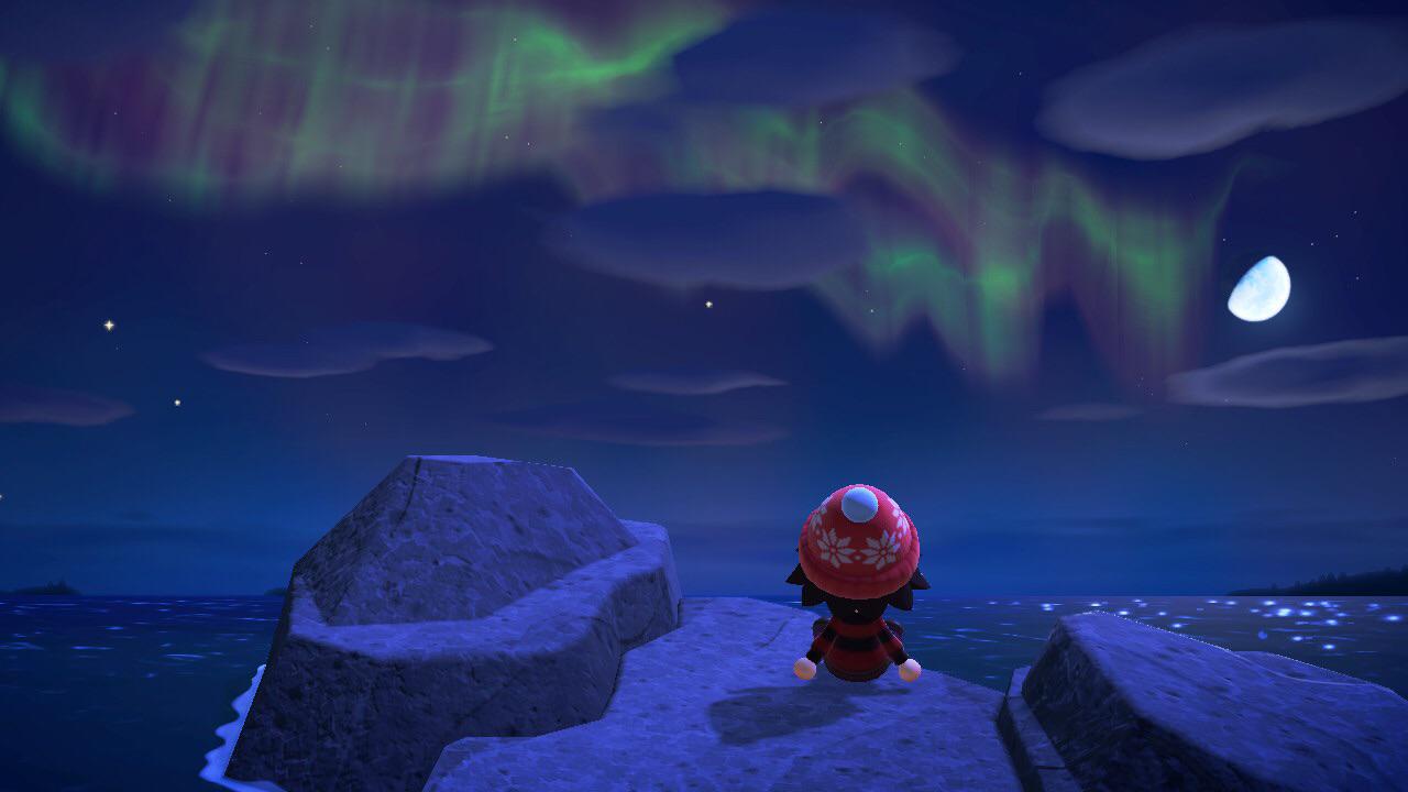 The Aurora Borealis Animal Crossing New Horizons r/gamingphotography