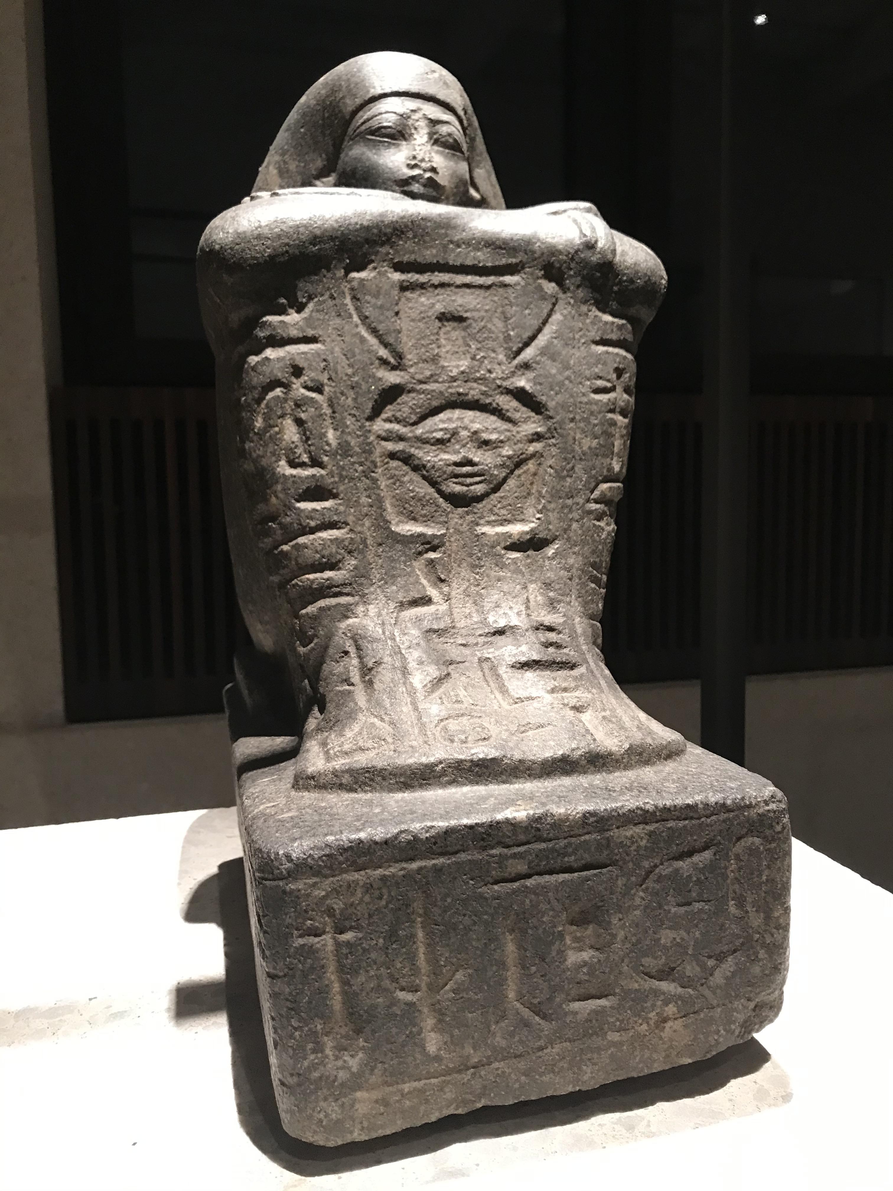 This 3500 year old Egyptian statue looks like they once worshipped baby