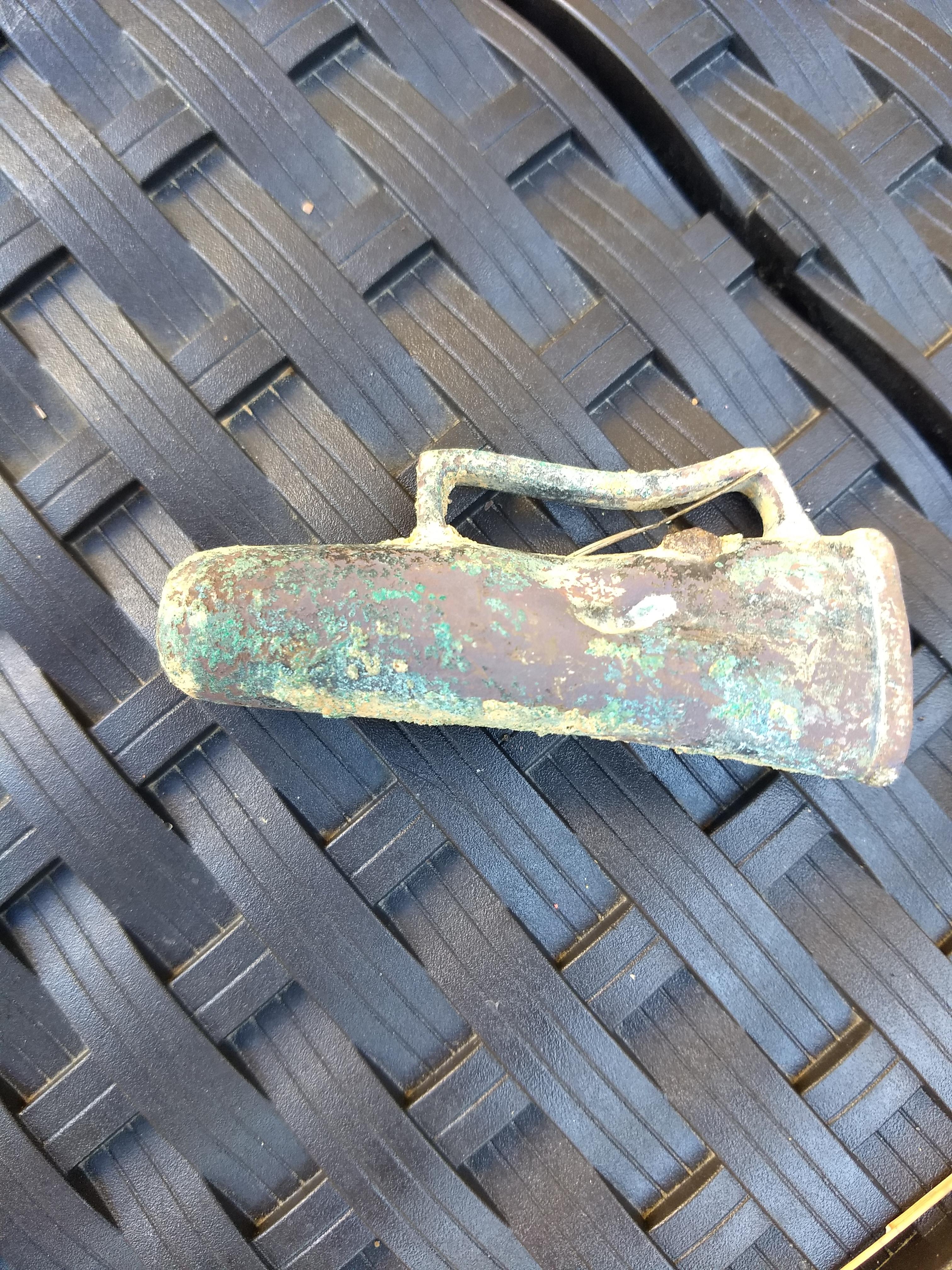 Found out metal detecting in 3 and a half inches and