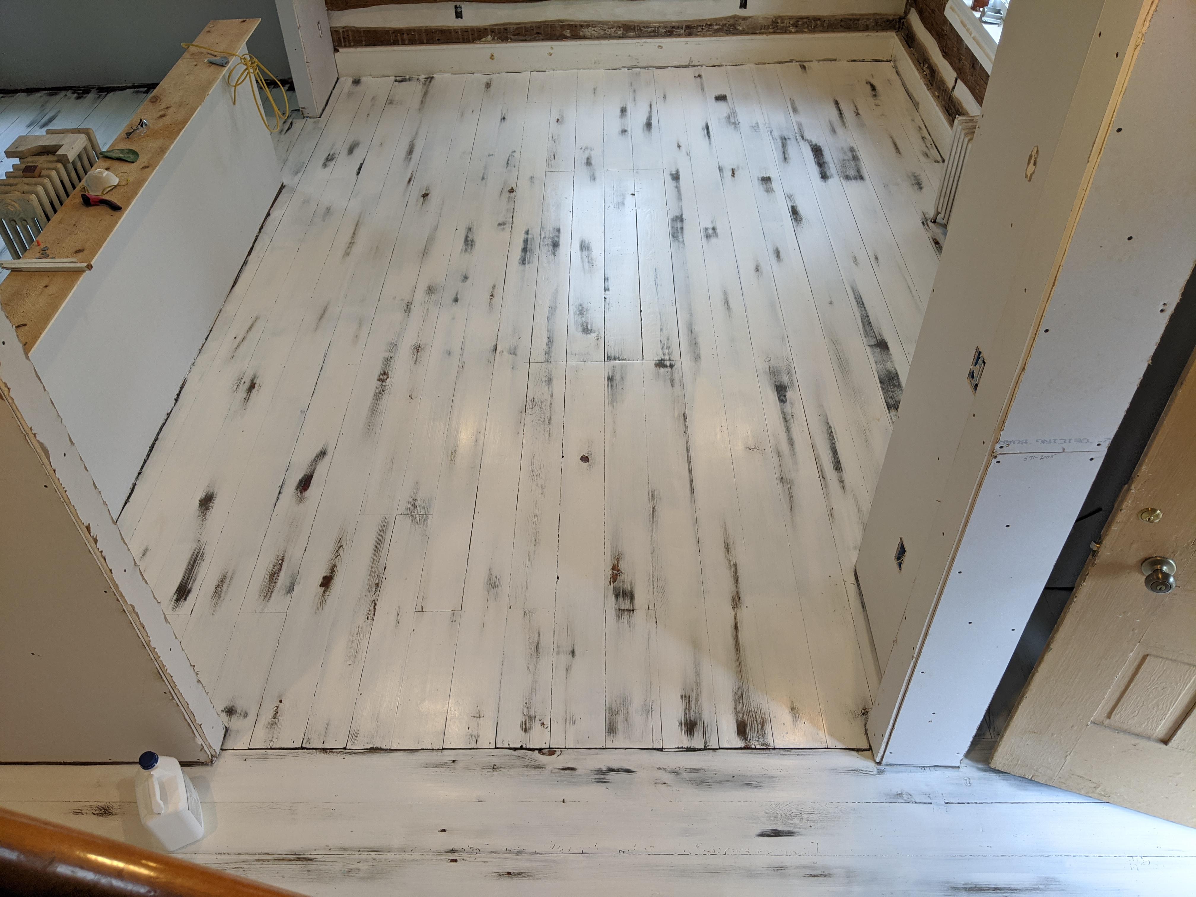 200 year old pine floors. One of the more interesting floors I've had