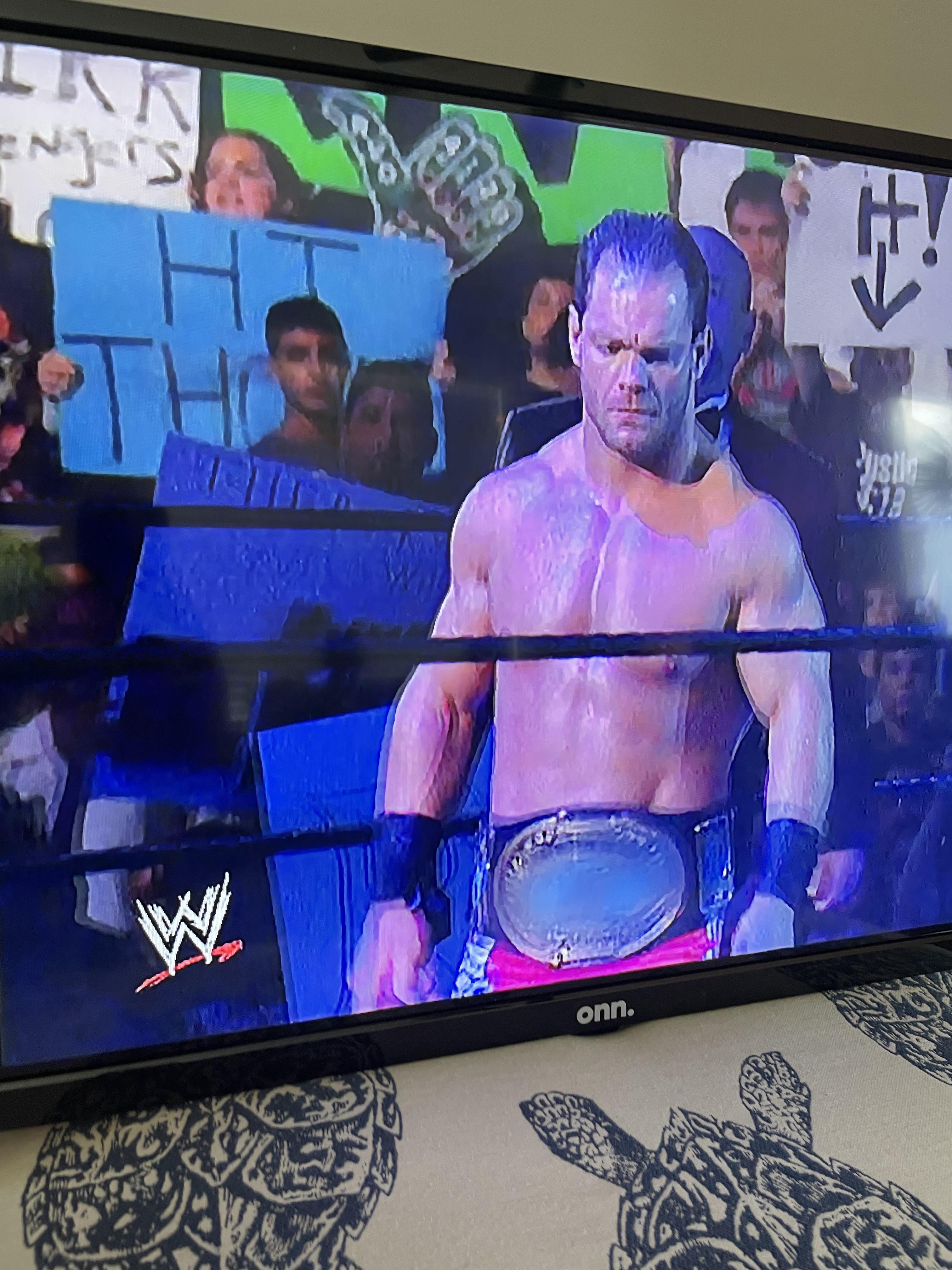 Why is this belt blurred out on peacock r/Wrasslin