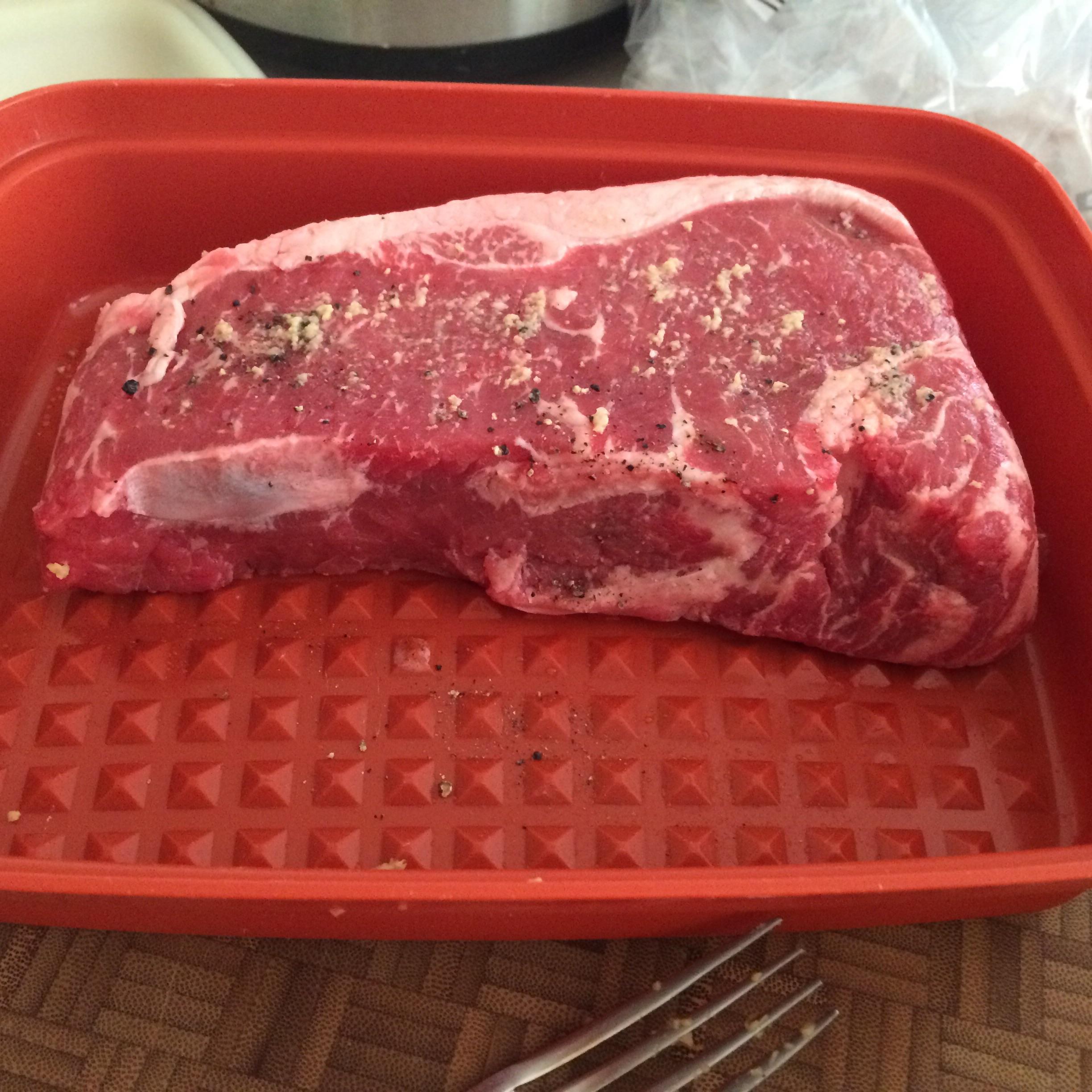 A massive USDA Choice NY Strip from Costco r/steak