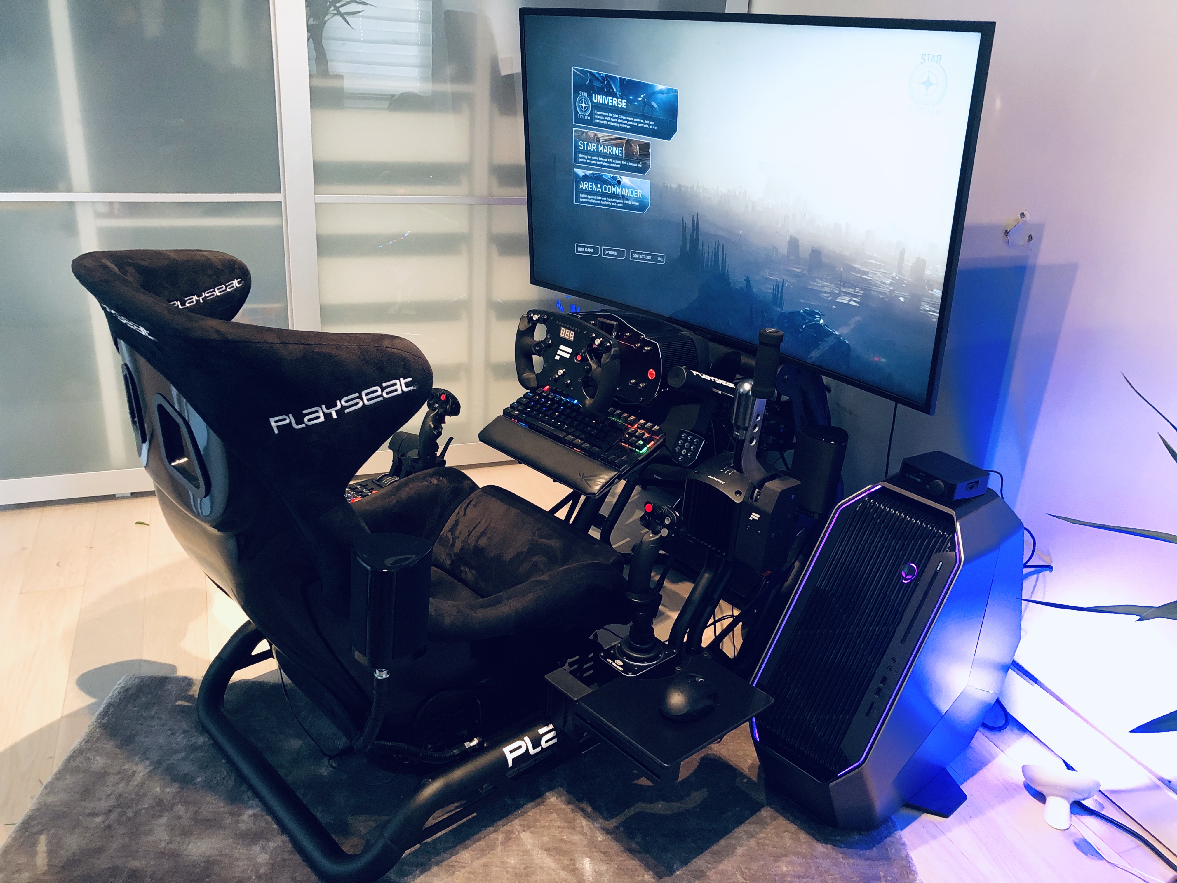 My Star Citizen Dual Joystick Sim Rig r/starcitizen