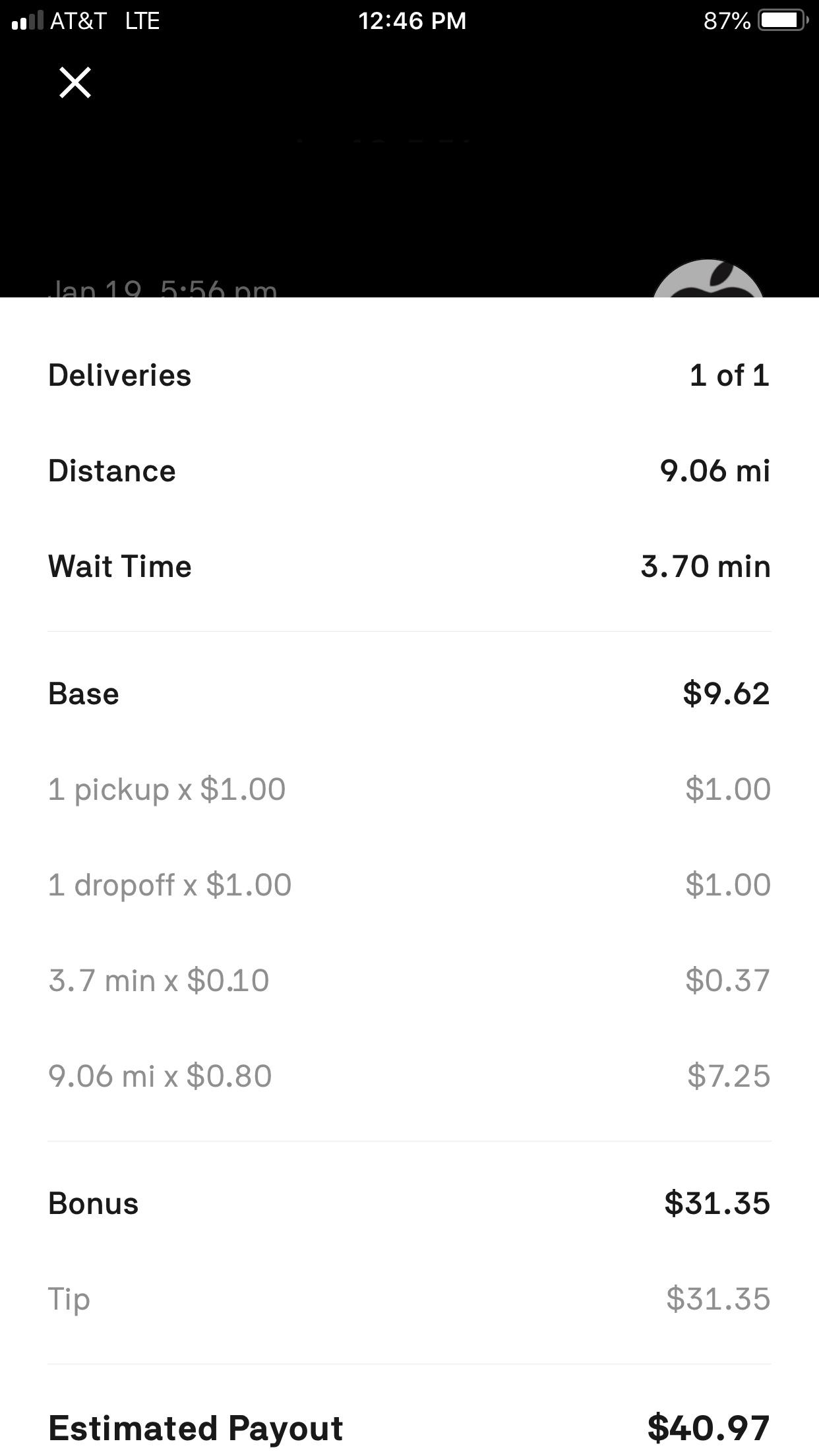 Nice tip for apple delivery finally r/postmates