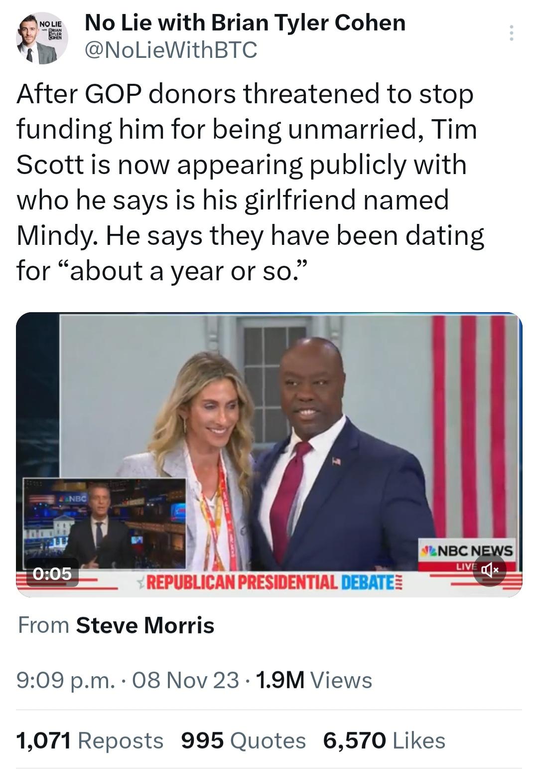 Tim Scott 😂😂 r/TheMajorityReport