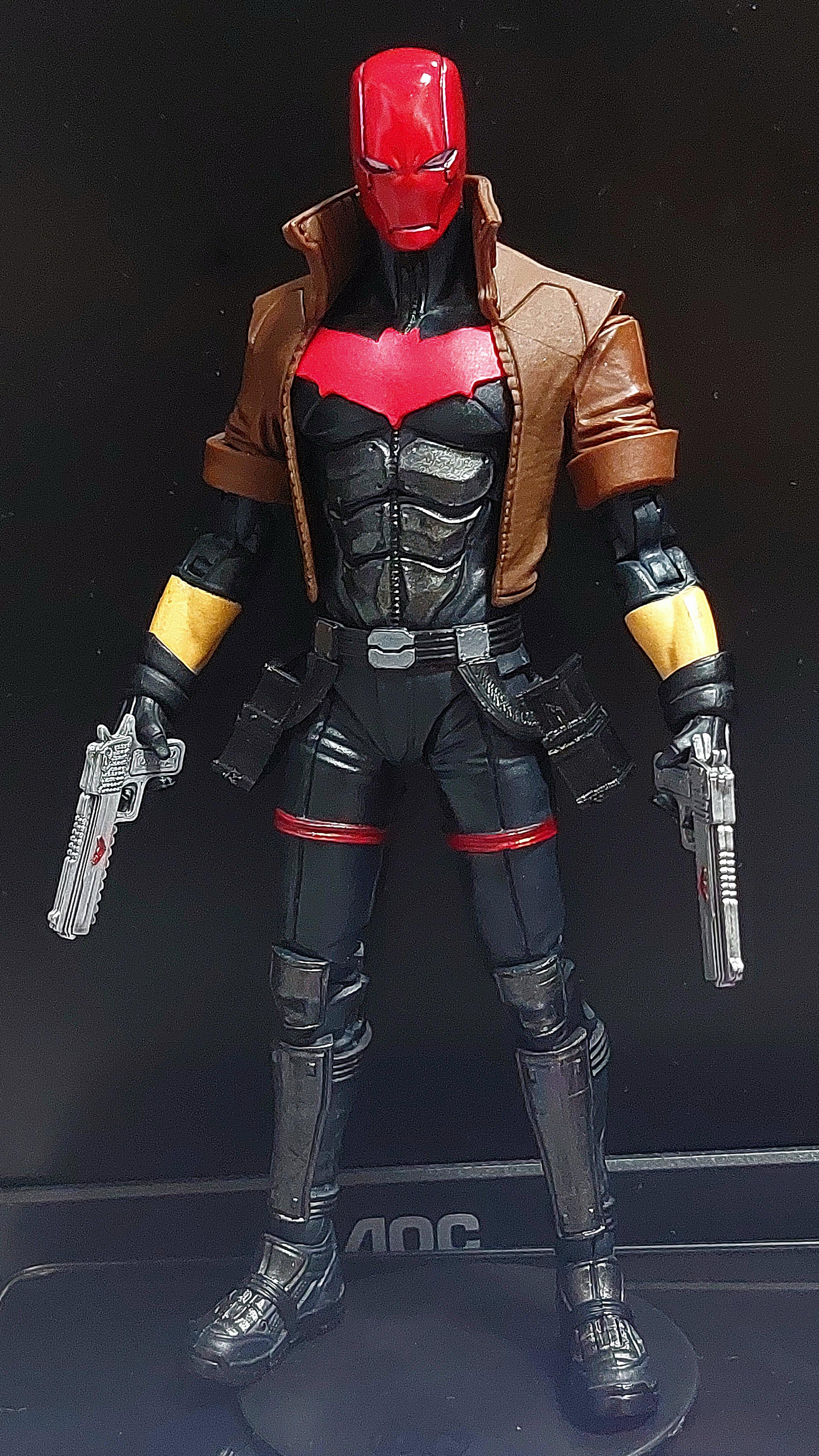 Custom Red Hood, recast head, printed guns and holsters r