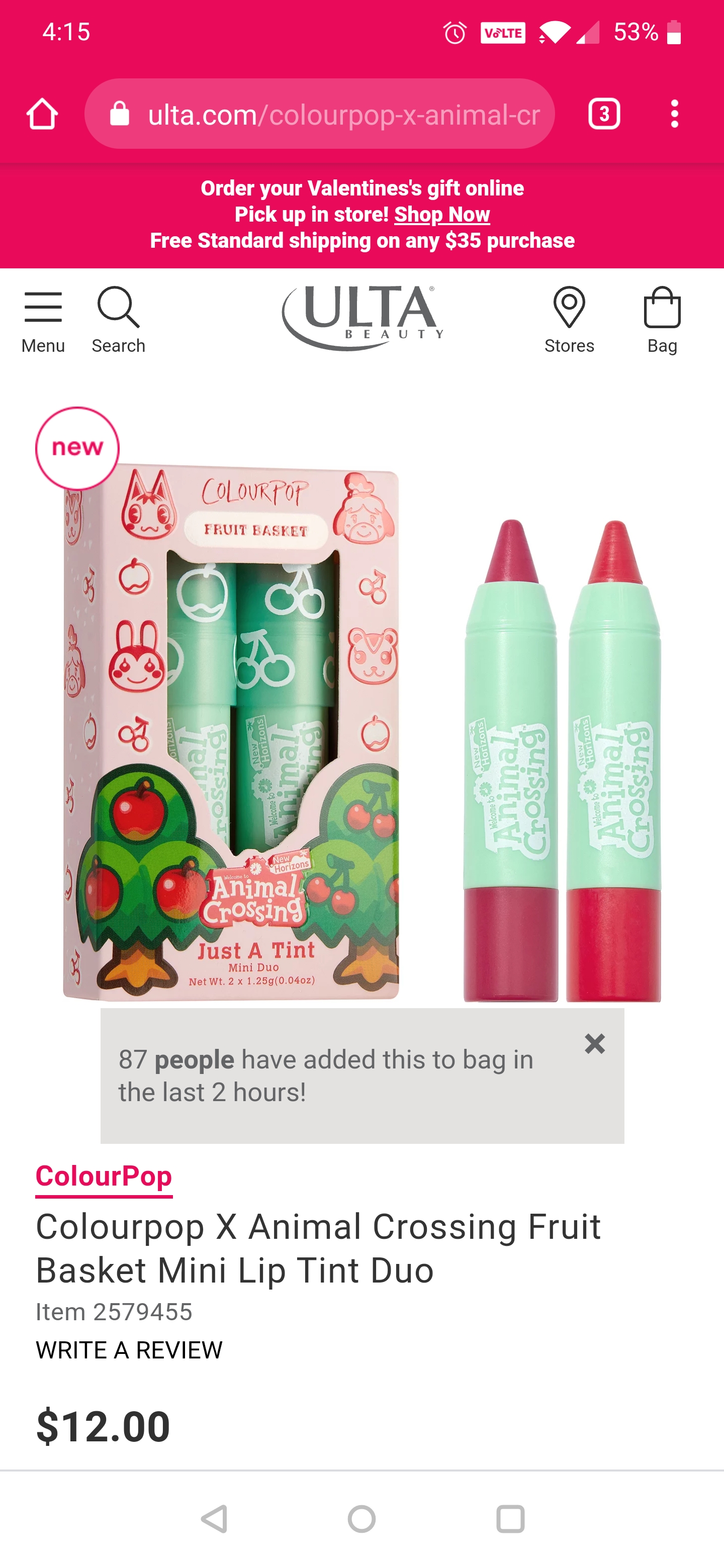 Ulta Colourpop Animal Crossing collection just went live online! r/Ulta