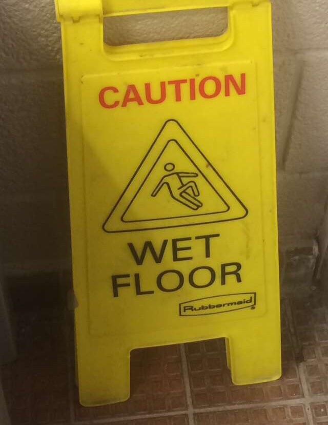 This wet floor sign I found r/funny