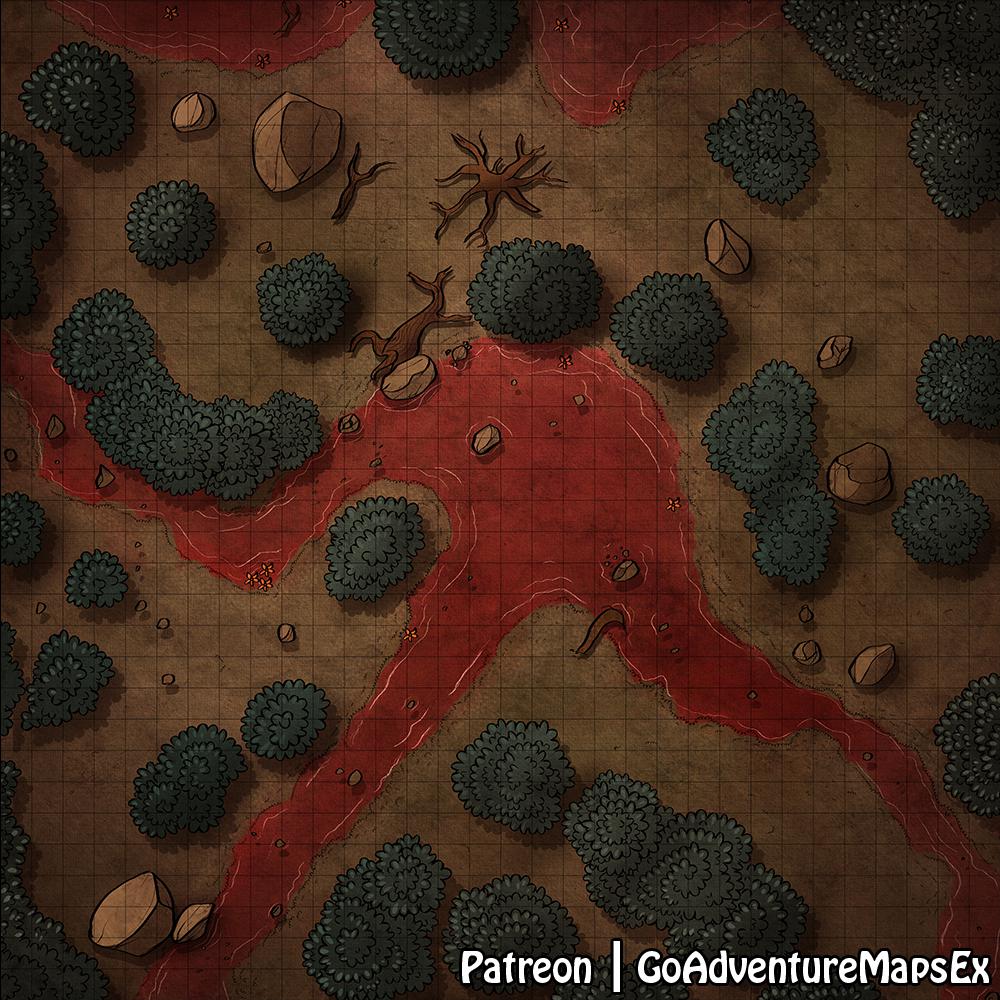 [Battlemap][42 x 42][4000 x 4500][forest][Art]The swamp forest r