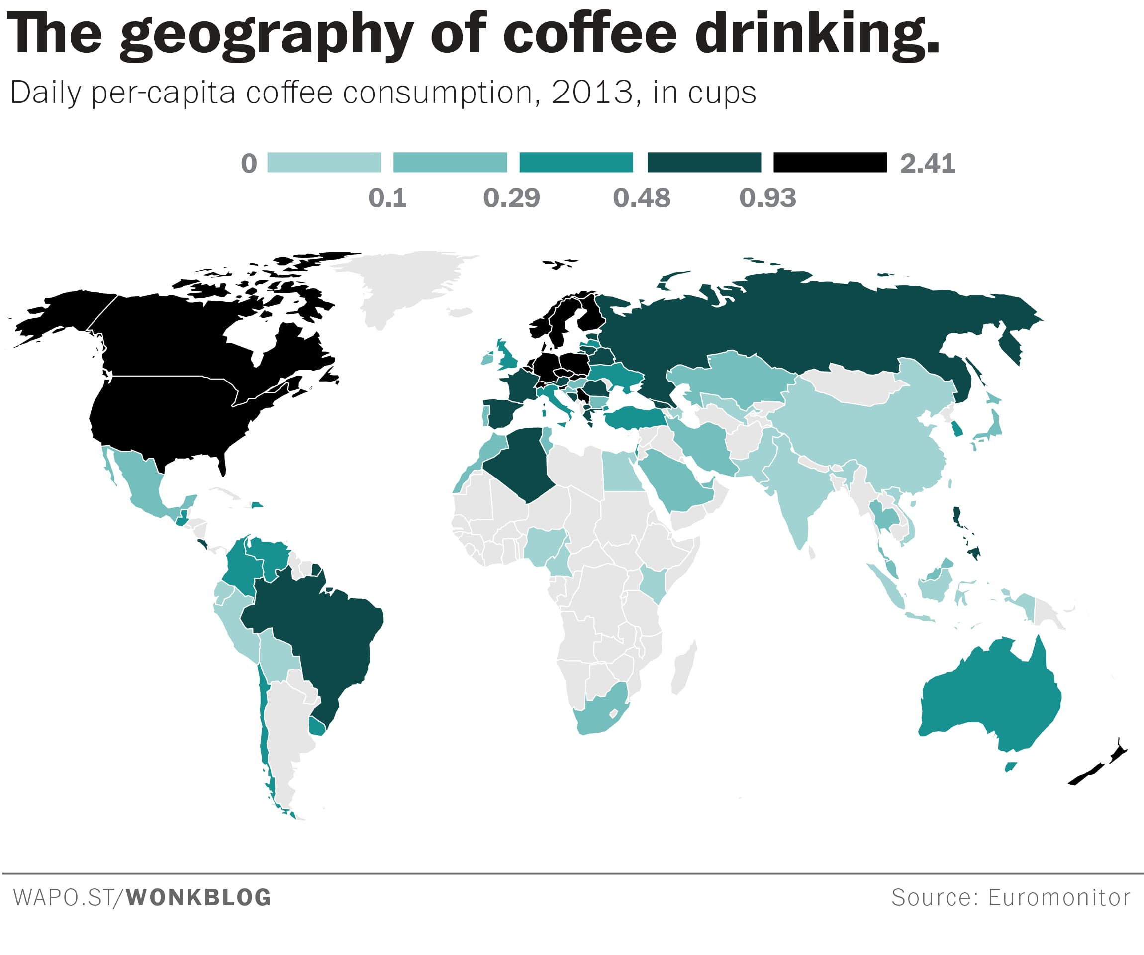 The geography of drinking coffee r/MapPorn