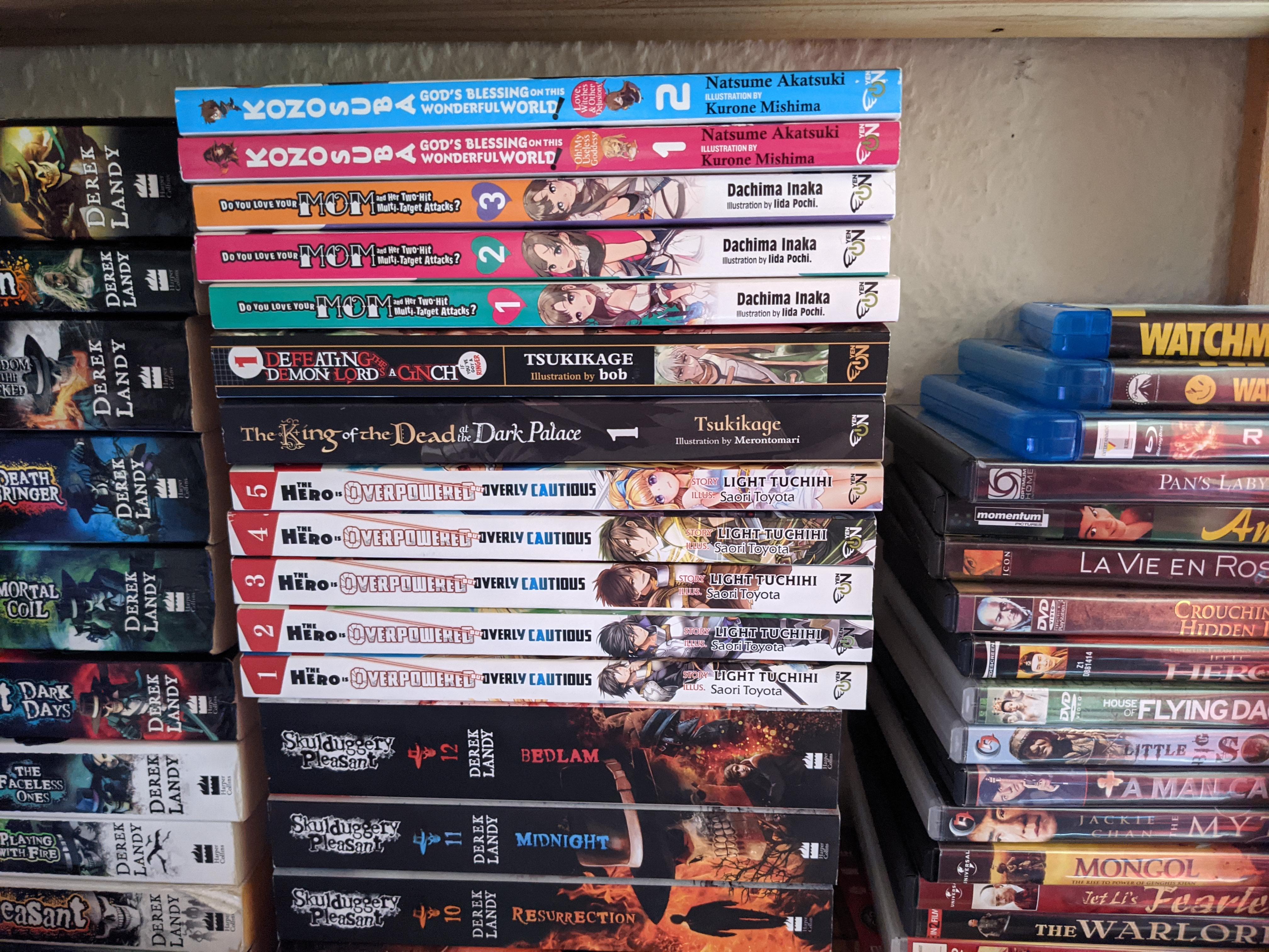 Started reading light novels this month here is my collection so far