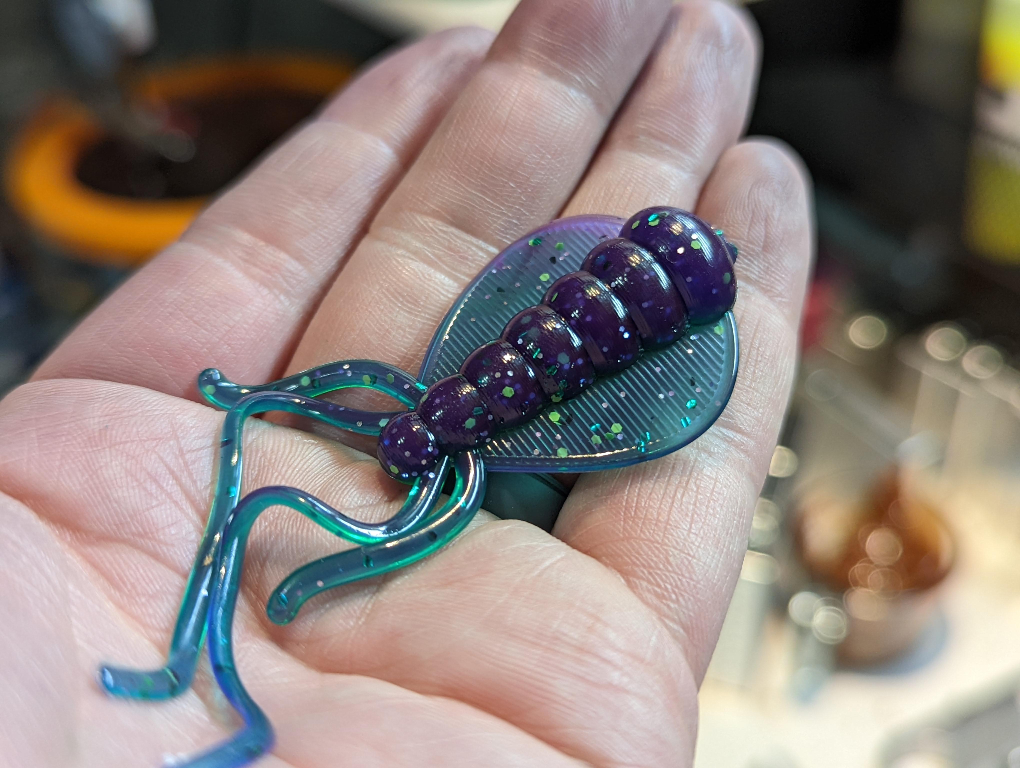 4 inch "Jelly Grub" by Fish Taco Baits r/lurebuilding