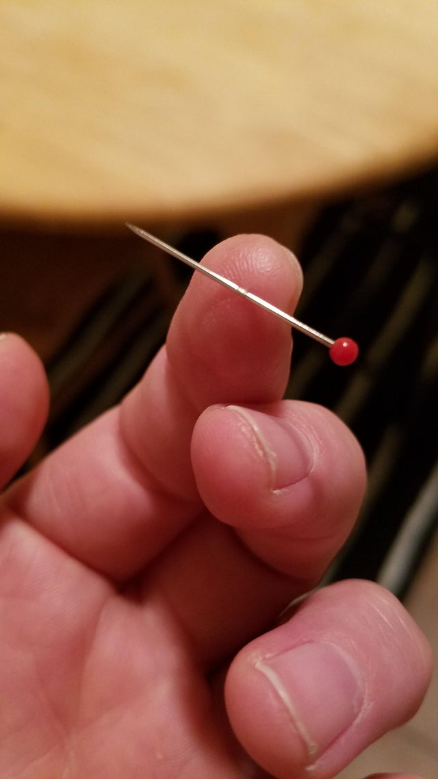 Needle in skin Who usually did this as a kid? I can't be the only one r/nostalgia