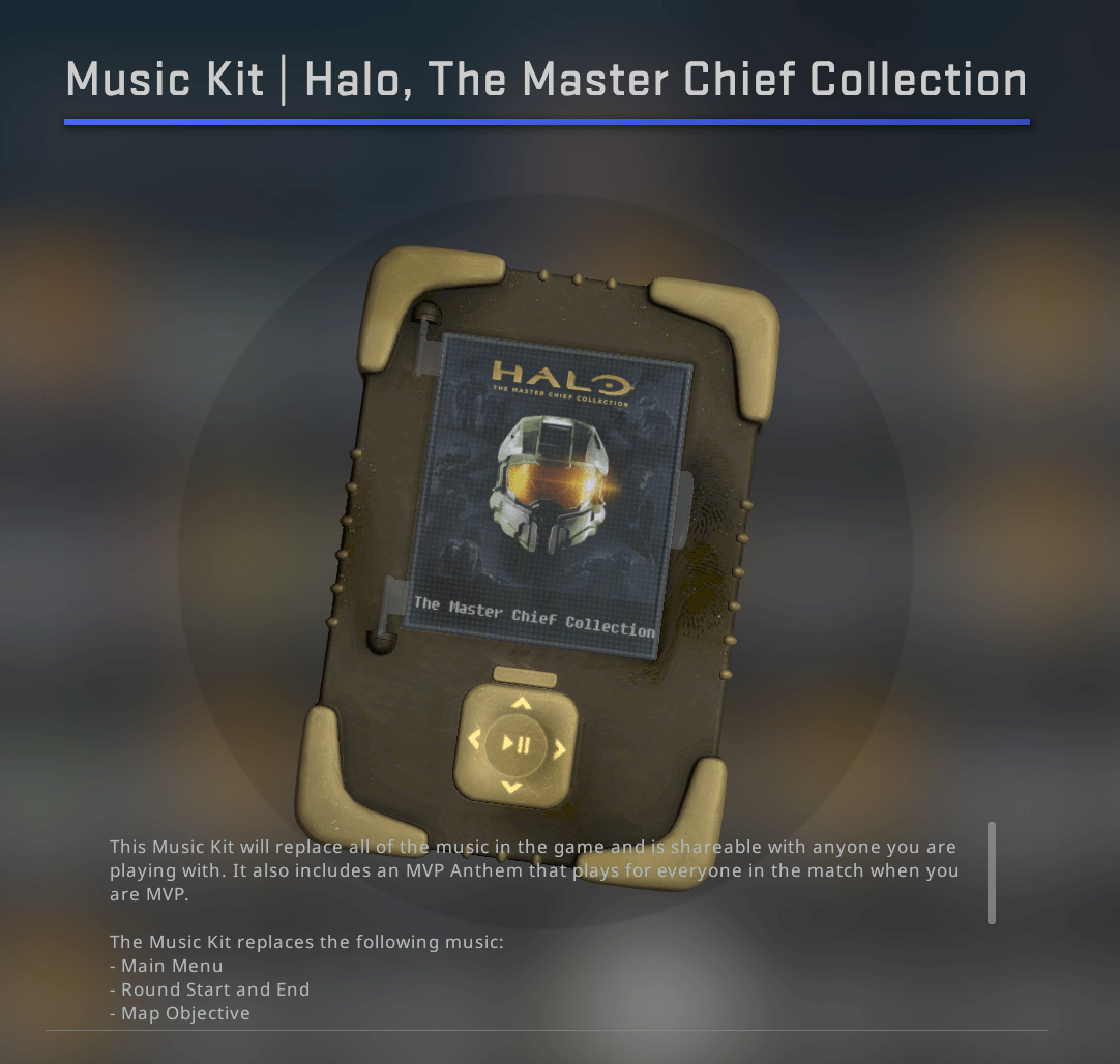 halo music kit in csgo halo