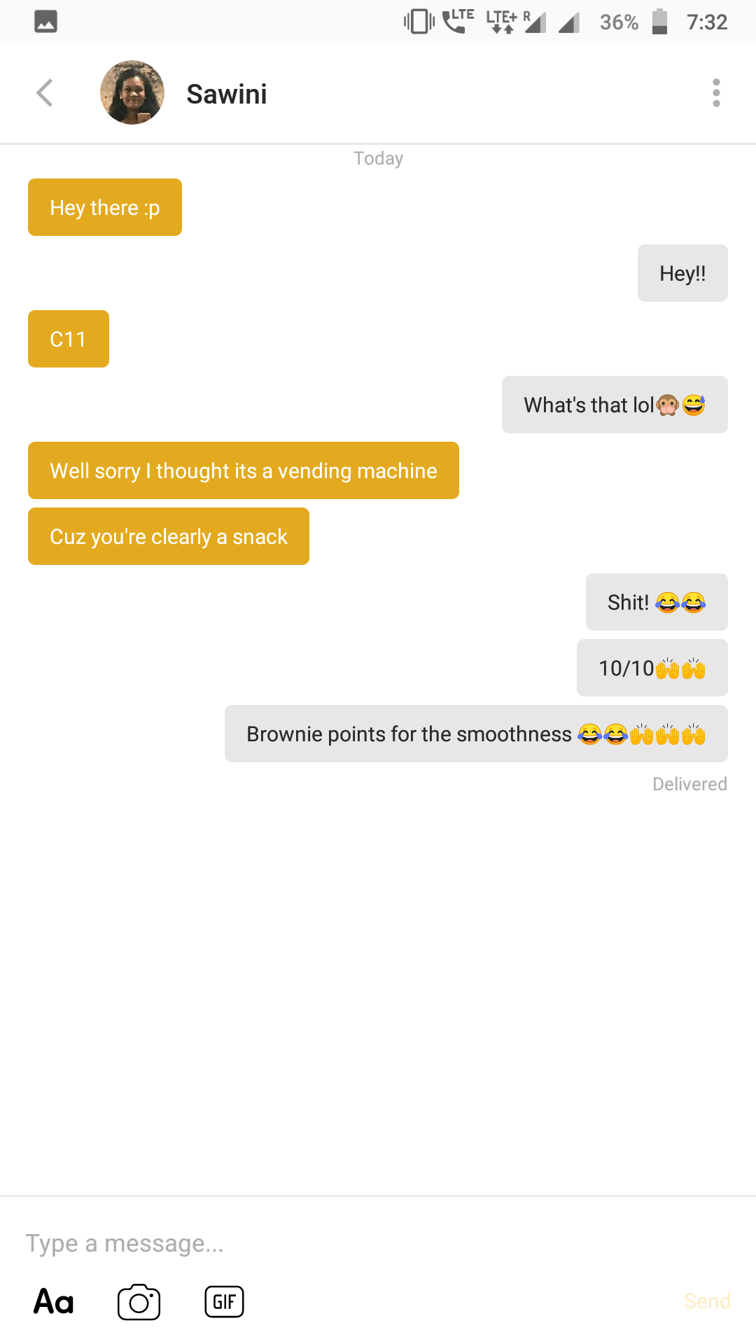 Not everyday you receive pick up line from girls 🙊🙈(especially in India