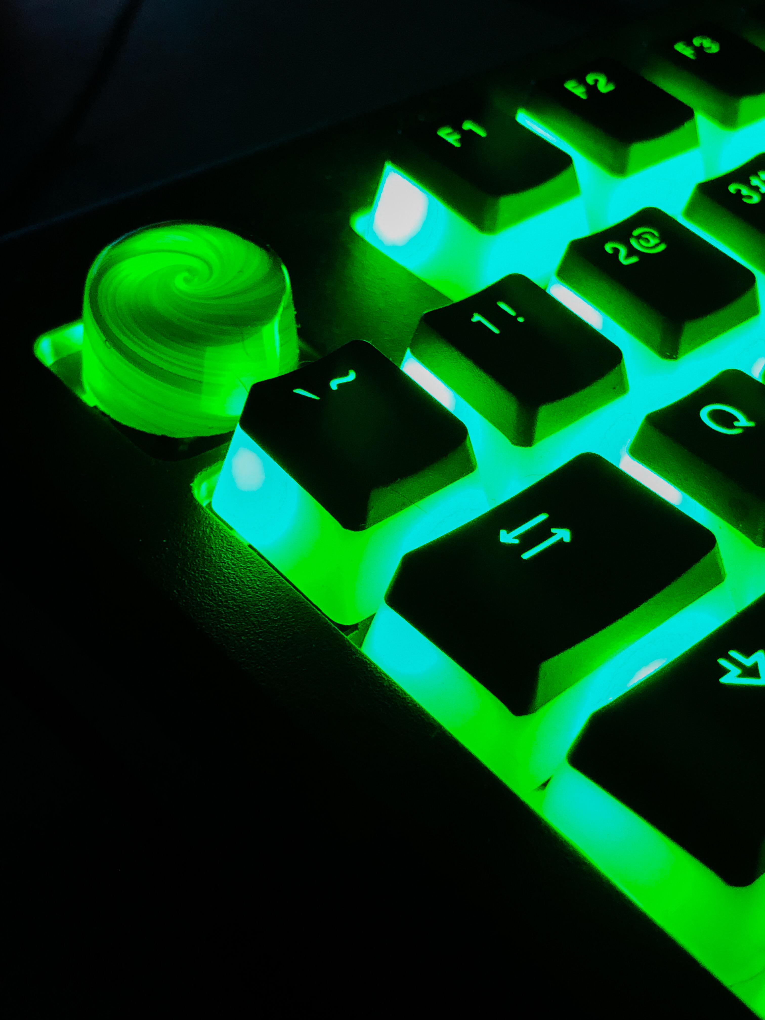 My first glass artisan keycap r/MechanicalKeyboards