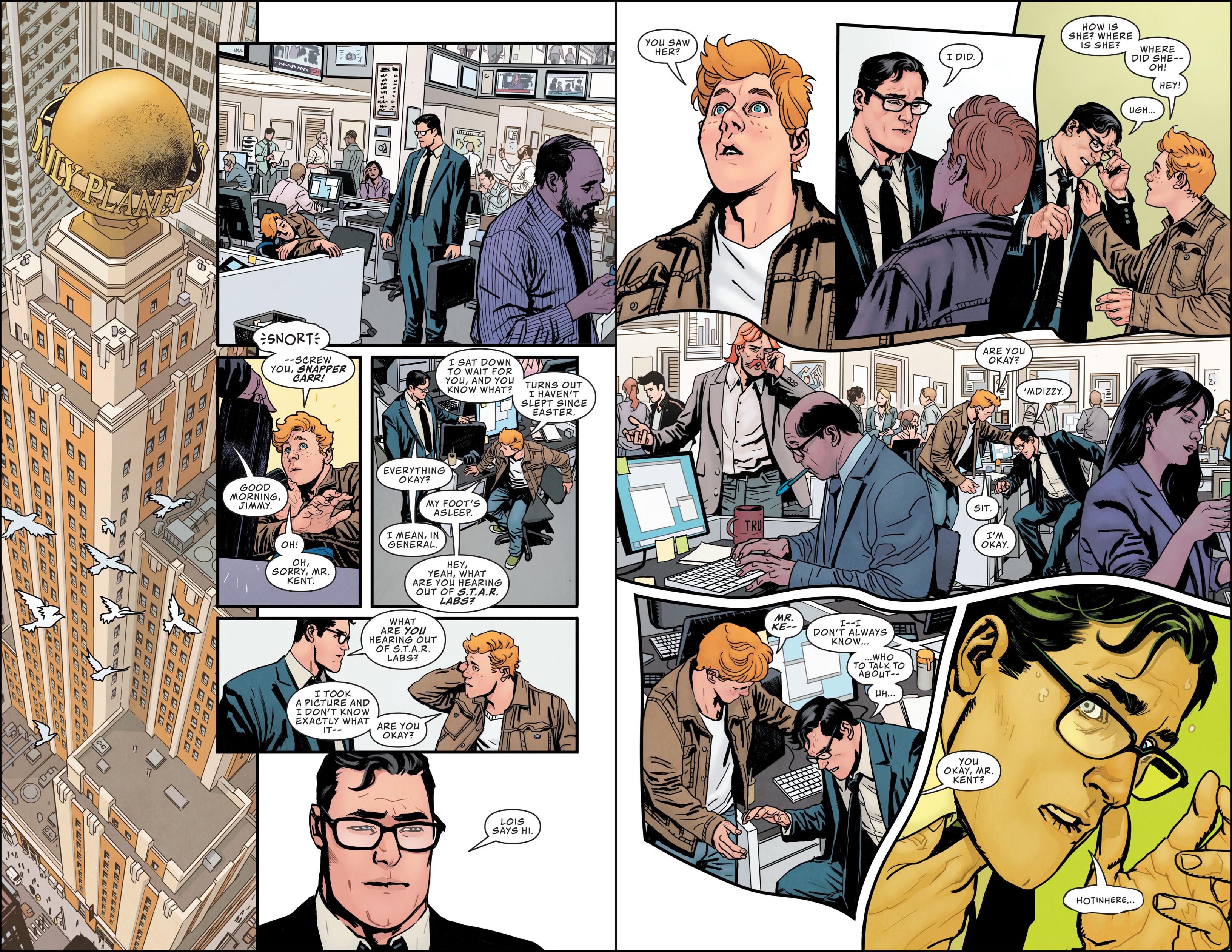 Excerpt] Yanick Paquette draws a great Clark Kent! Wonderful