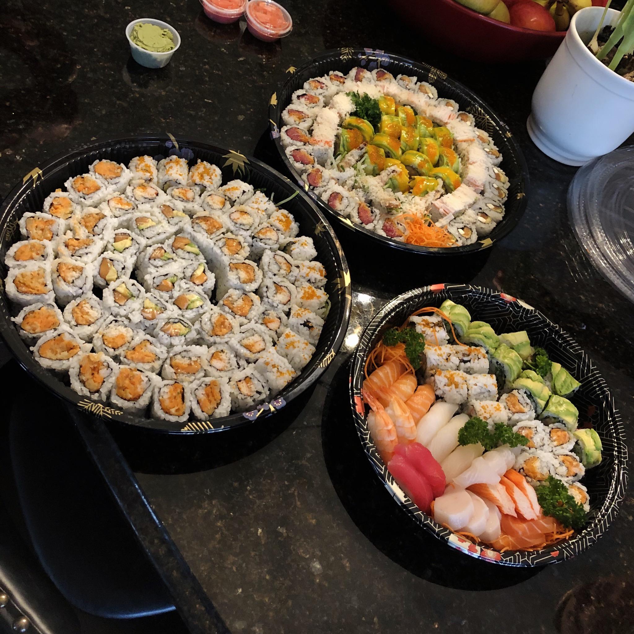 Got some (a lot) of take out from my local sushi place for my