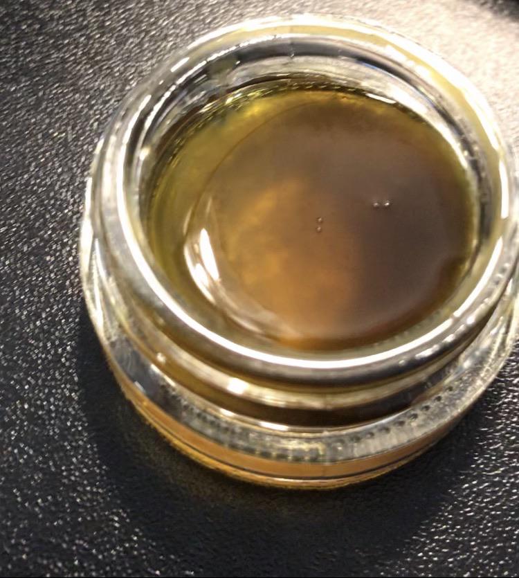 Flower rosin sauce after 4 days on a heat mat (I put this in oven at
