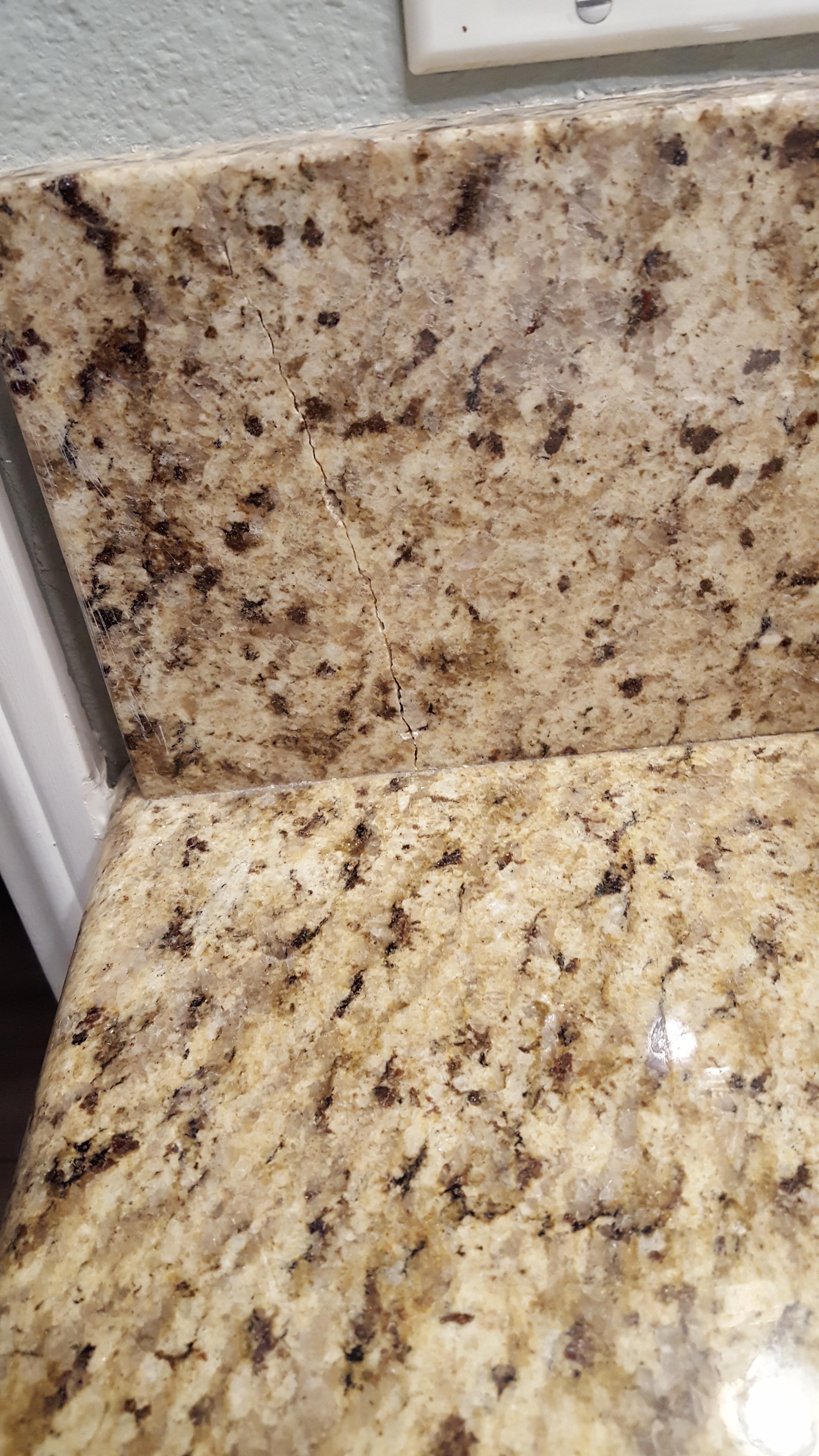 Have a long fracture on Granite Countertop. Not sure how fix. r/fixit