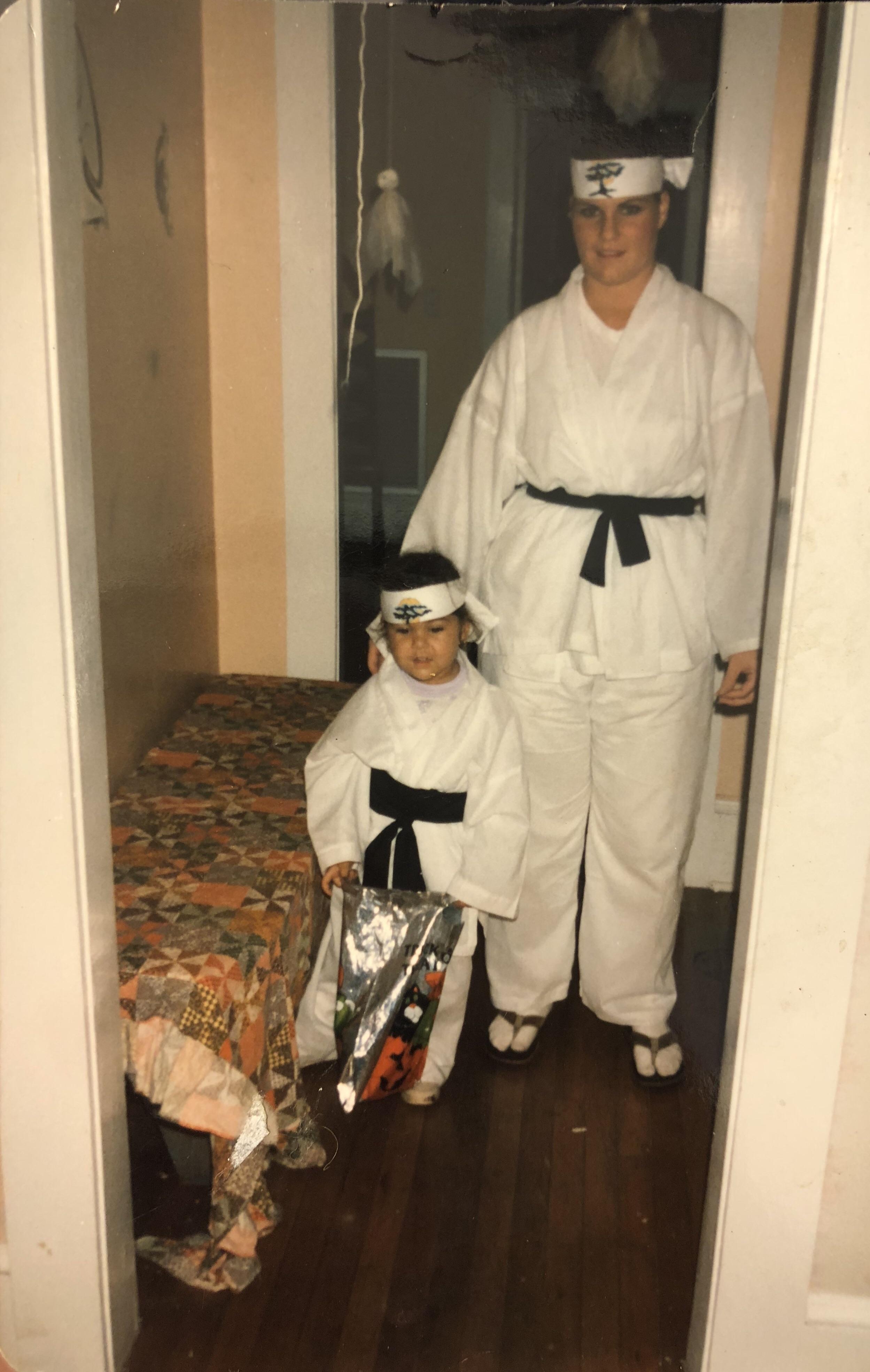 Karate Kid Halloween costumes made by my mom c. 1985 OldSchoolCool