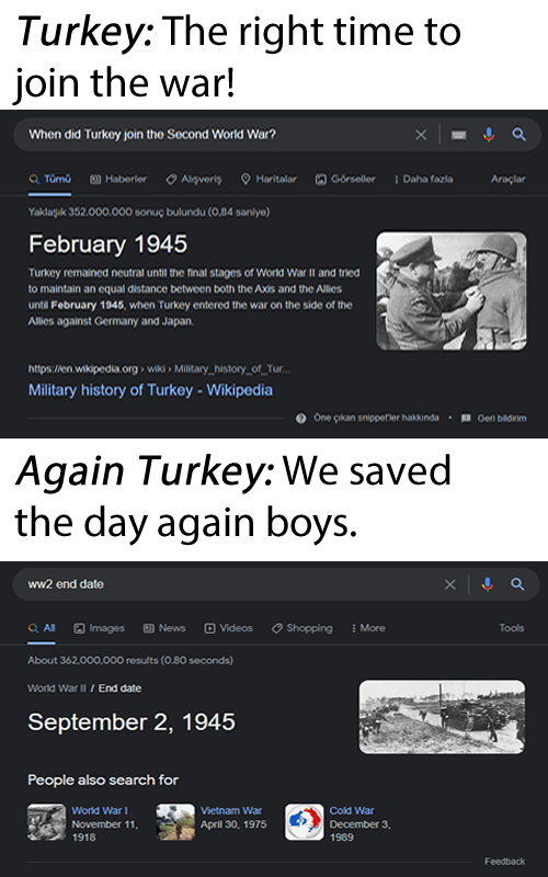 After WW1, Turkey, unlike Germany, learned an important lesson. r