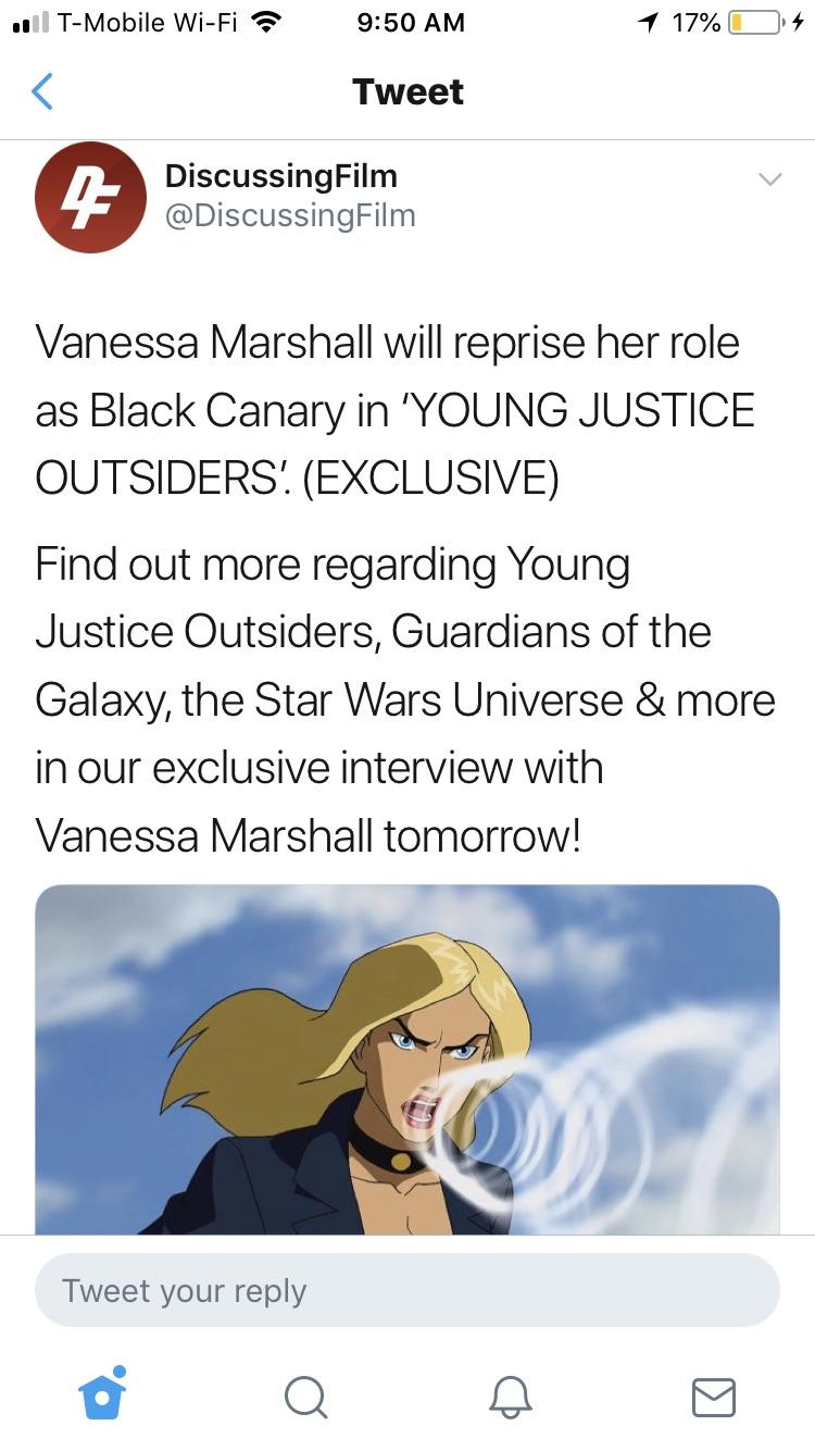 She’s coming back!! r/youngjustice