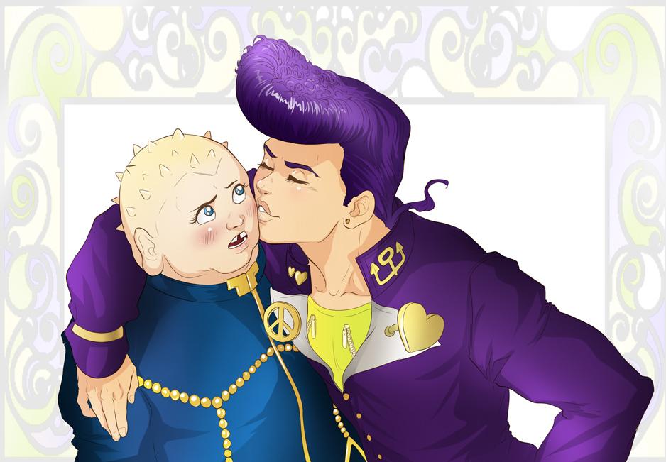 Even Shigechi deserves a smooch. Art by AutumnSacura wholesomejojo