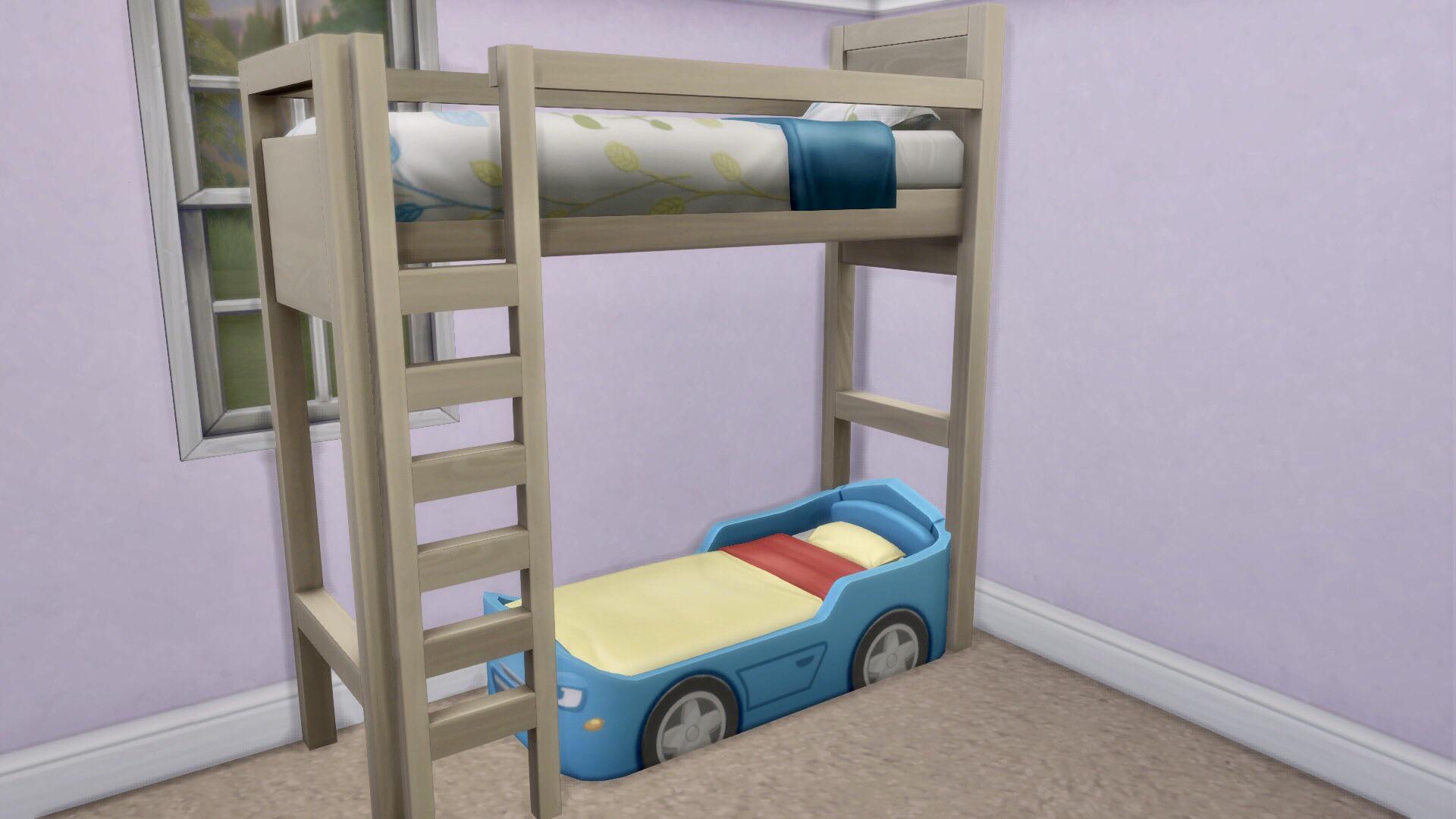 Toddler beds can snap into the space under the loft bed r/Sims4