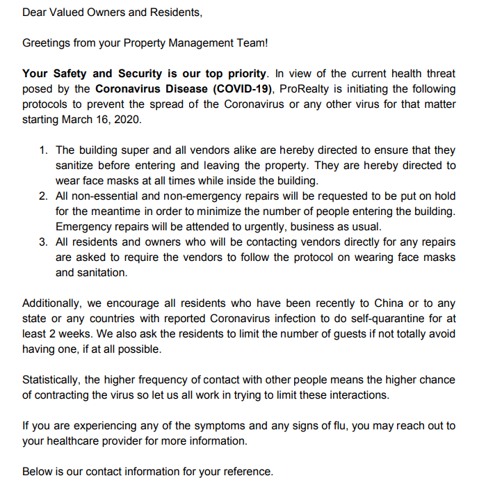 Our Notice to Residents r/PropertyManagement